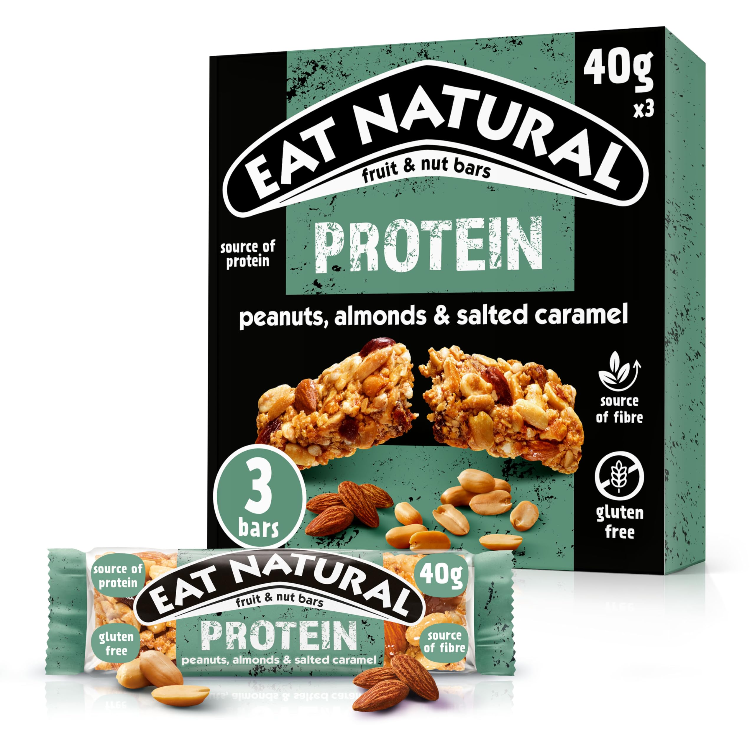 Eat Natural Energy Protein Packed Salted Caramel Biscuit Bar 120g