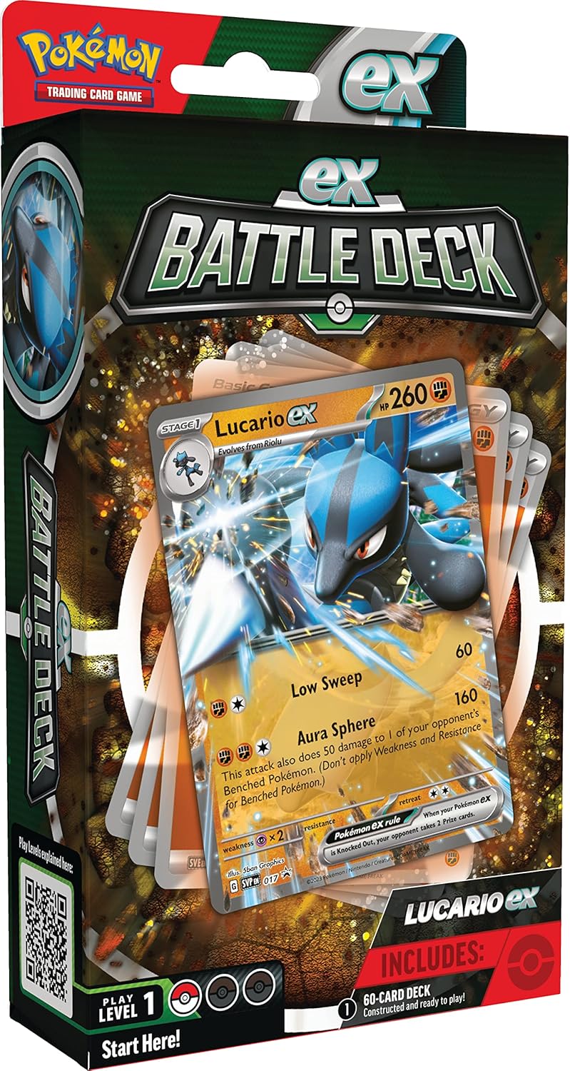 Pokémon TCG: Lucario ex Battle Deck – Ready-to-Play 60-Card Deck