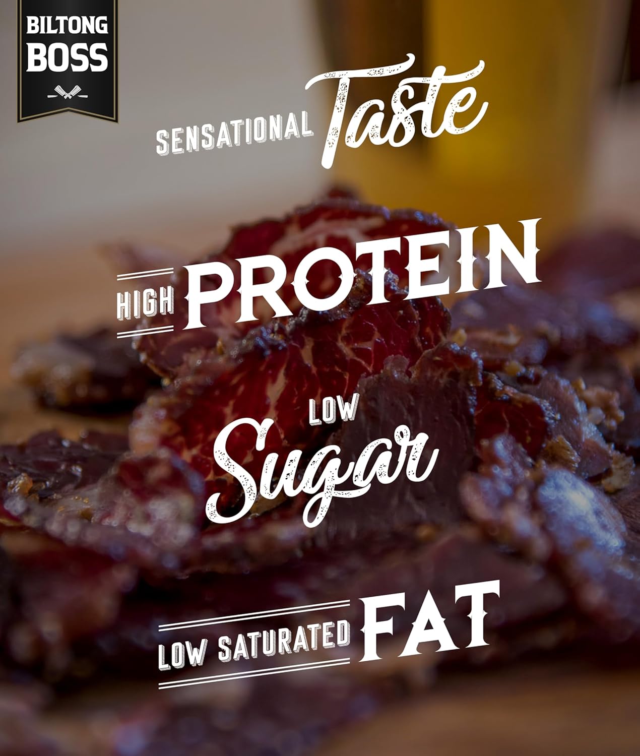 Biltong Boss Traditional Boss Beef Biltong - Premium High Protein Beef Snack 6