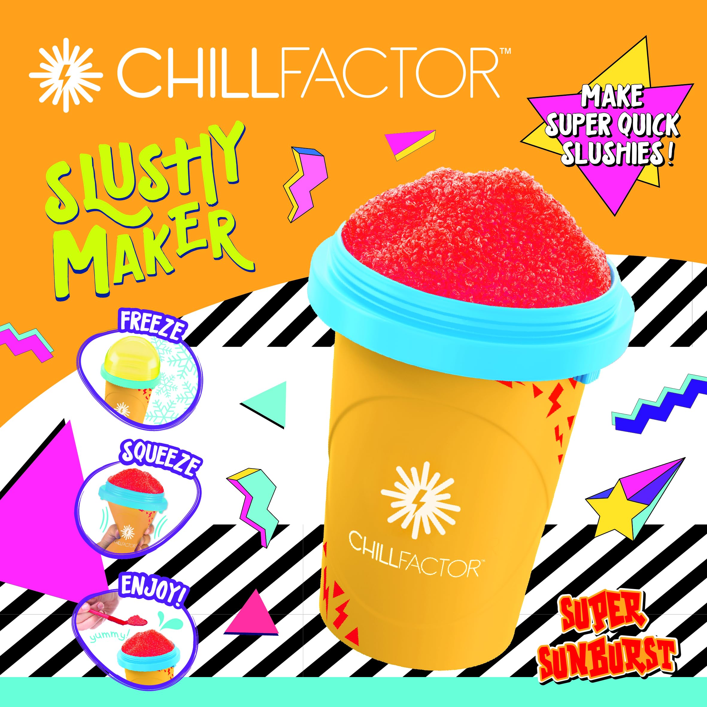 ChillFactor Colour Shock Slushy Maker - Reusable Rapid Freeze Drink Toy for Kids & Adults 6