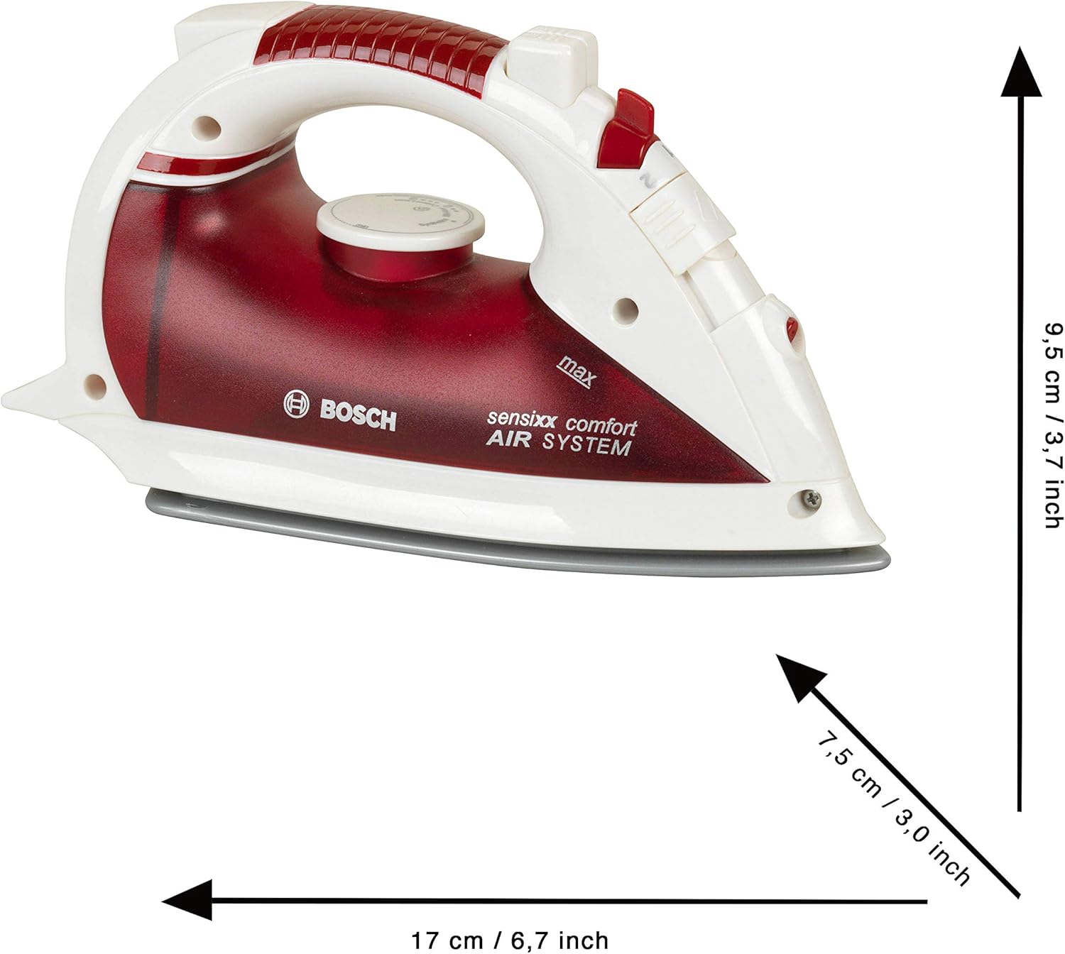 Theo Klein 6254 Bosch Iron Toy - Water Spray Function, Pretend Play for Kids 3+ 7