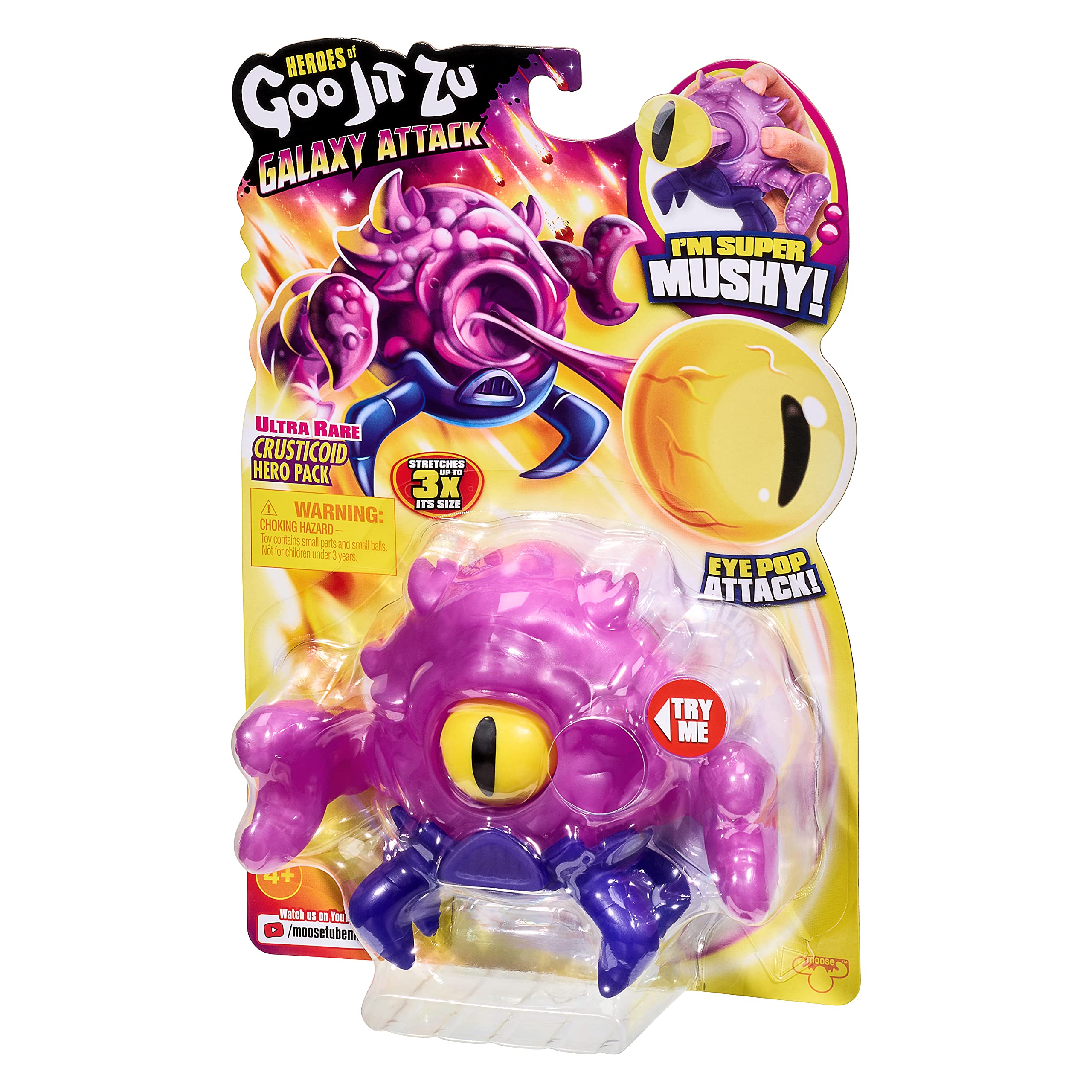 Goo Jit Zu Heroes of Goo Jit to S4 Galaxy Attack Crusticoid Ultra Rare 2021 - Squishy Action Figure 8