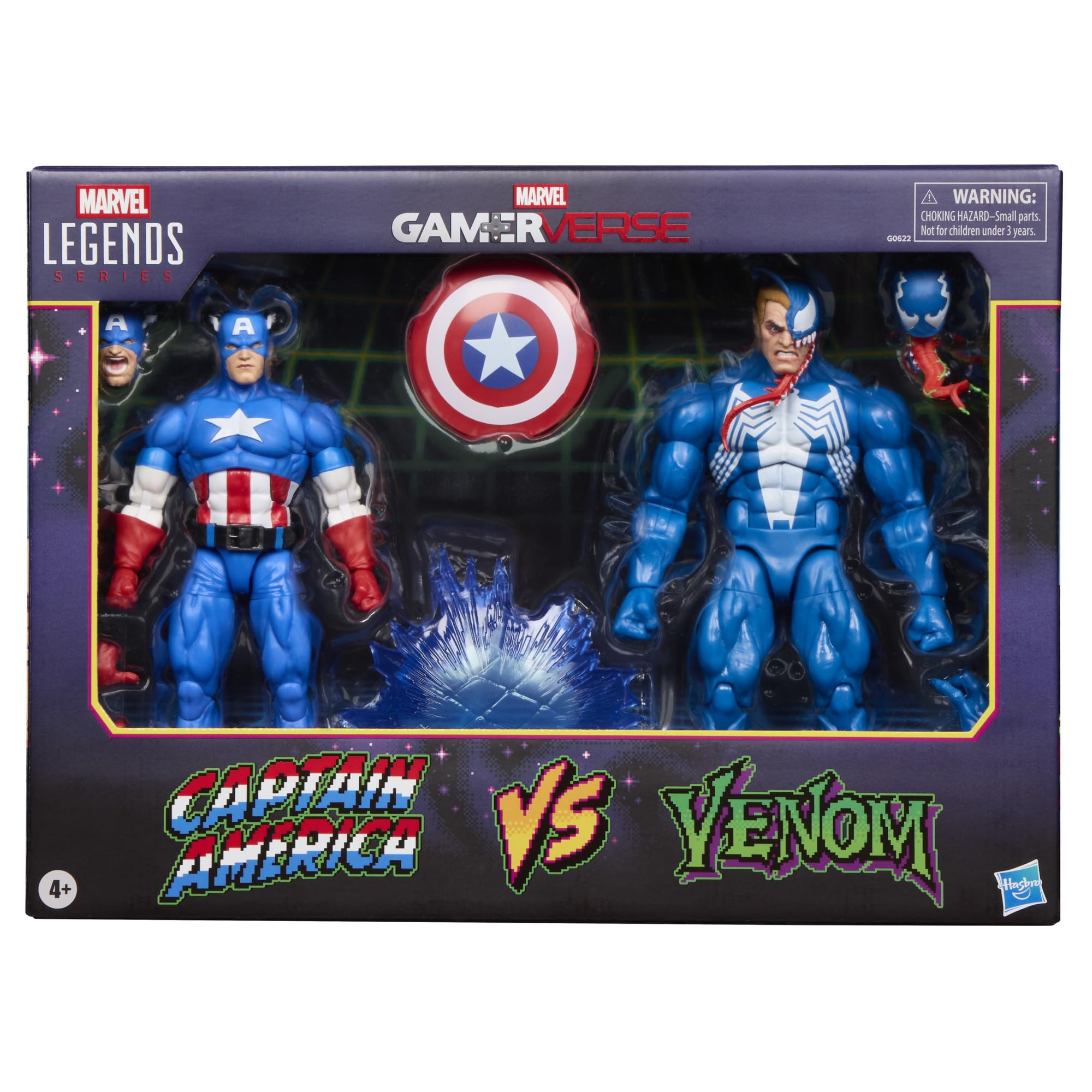 Marvel Legends Series Gamerverse Captain America vs Venom 2-Pack Action Figures 7