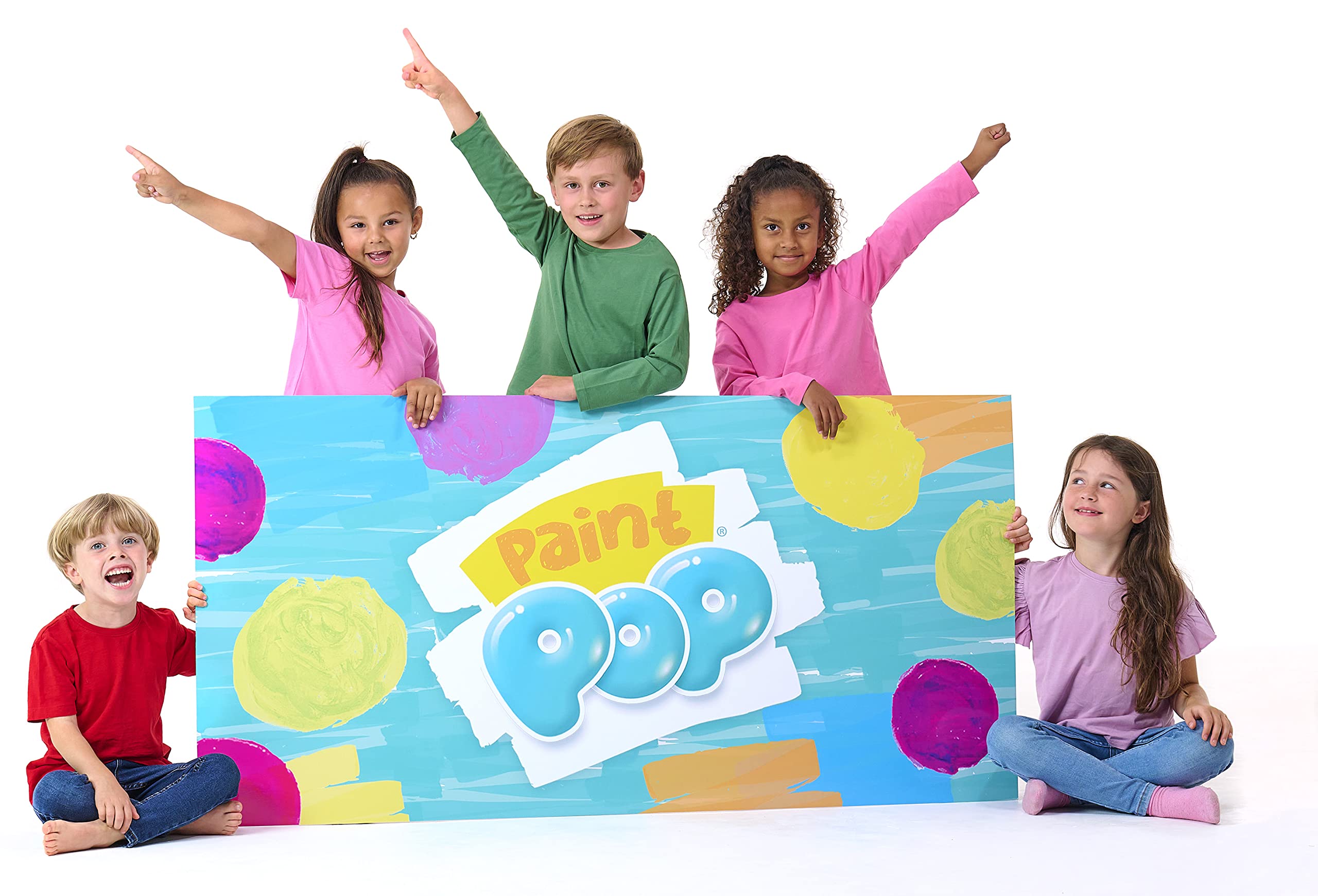 Paint Pop Paint Sticks - 30 Pack Assorted Colors Giant Storage Tube | Mess-Free Painting for Kids 8
