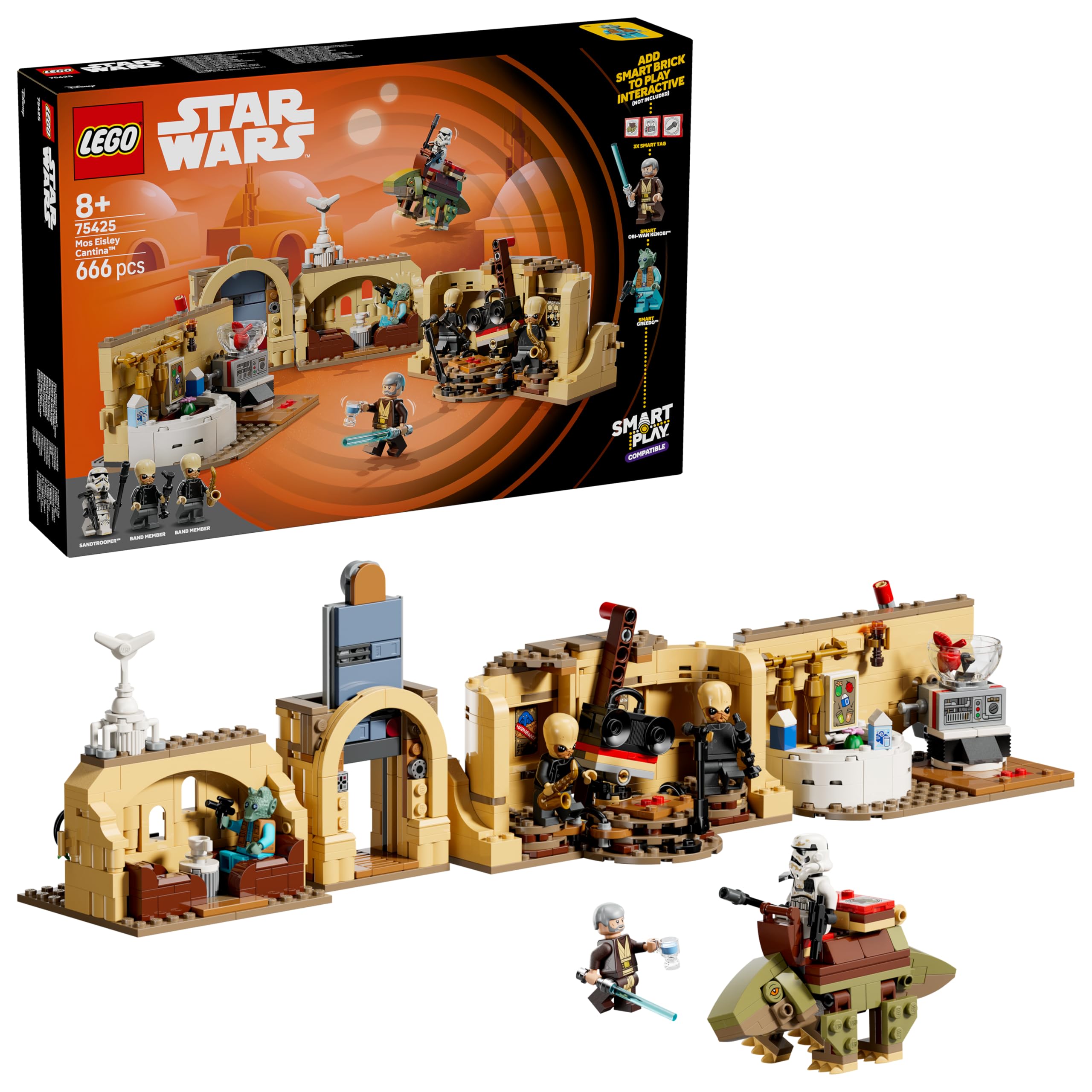 LEGO Star Wars 75425 Mos Eisley Cantina SMART Play Compatible Building Set | Ages 8+