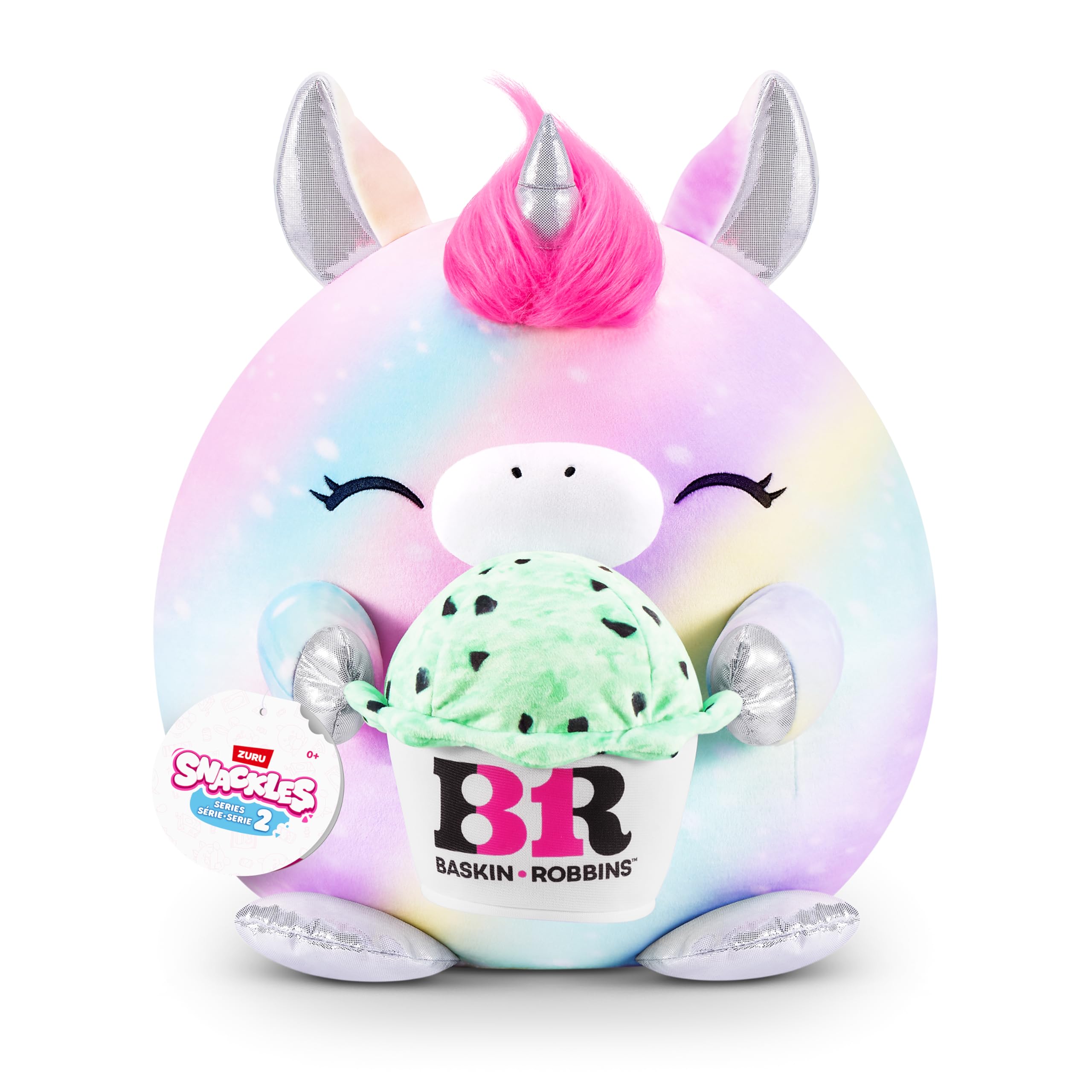 Snackles Series 2 Wave 2 - Unicorn Snack Swap Cuddly Squishy Plush, 35 cm 6