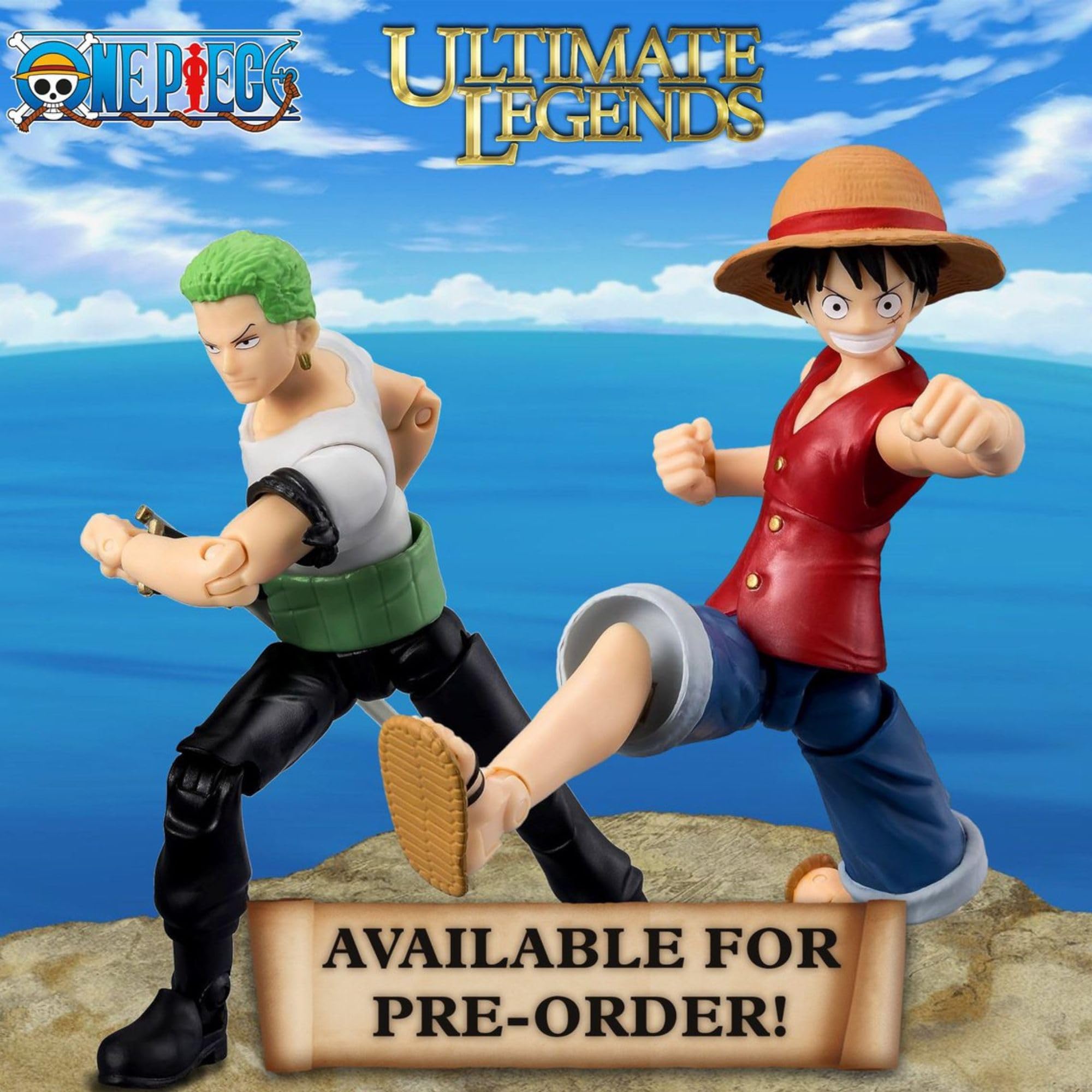 BANDAI Ultimate Legends Zoro Action Figure - 12.5cm Posable Anime Figure with 3 Swords 8