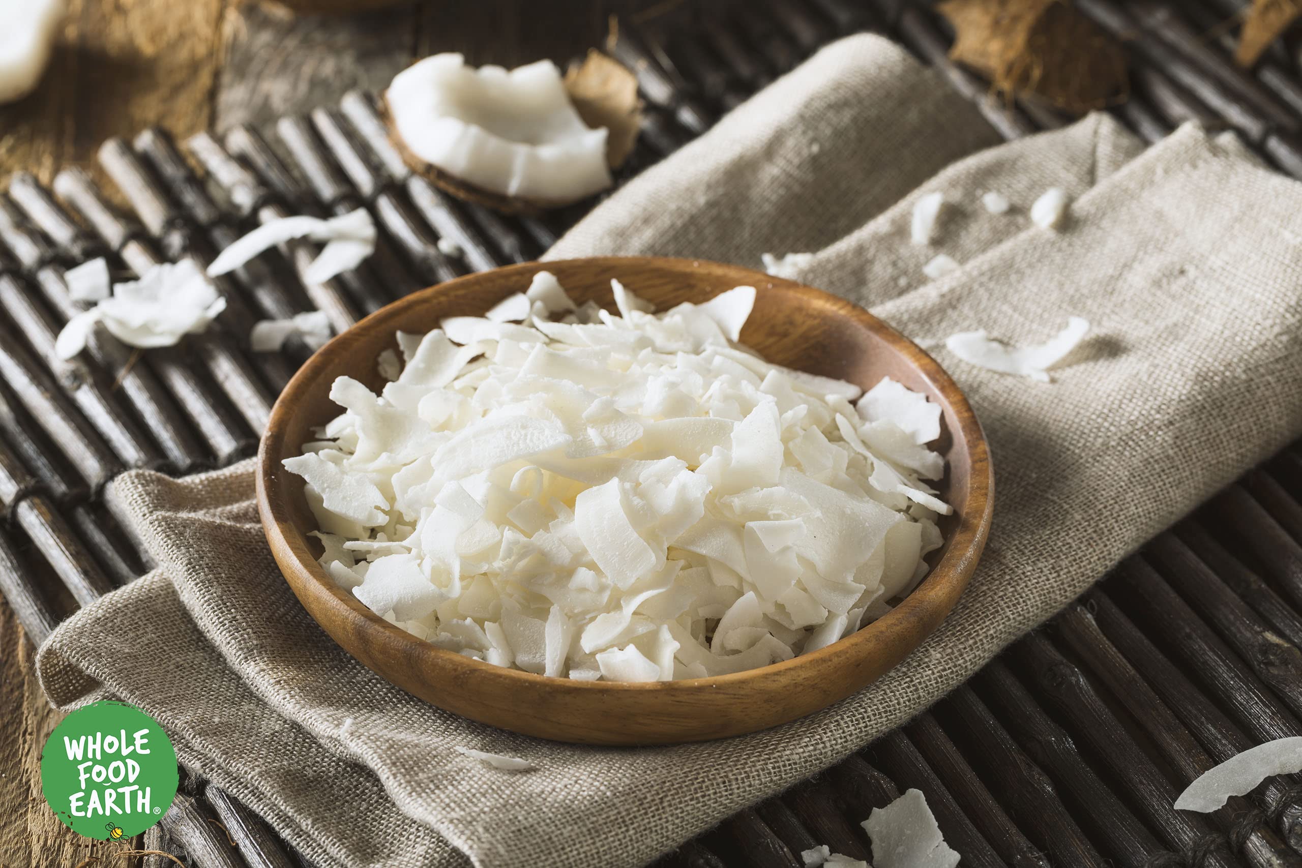 Wholefood Earth Bio-Kokosnusschips, getrocknet – 500 g, roh, gentechnikfrei, vegan 5