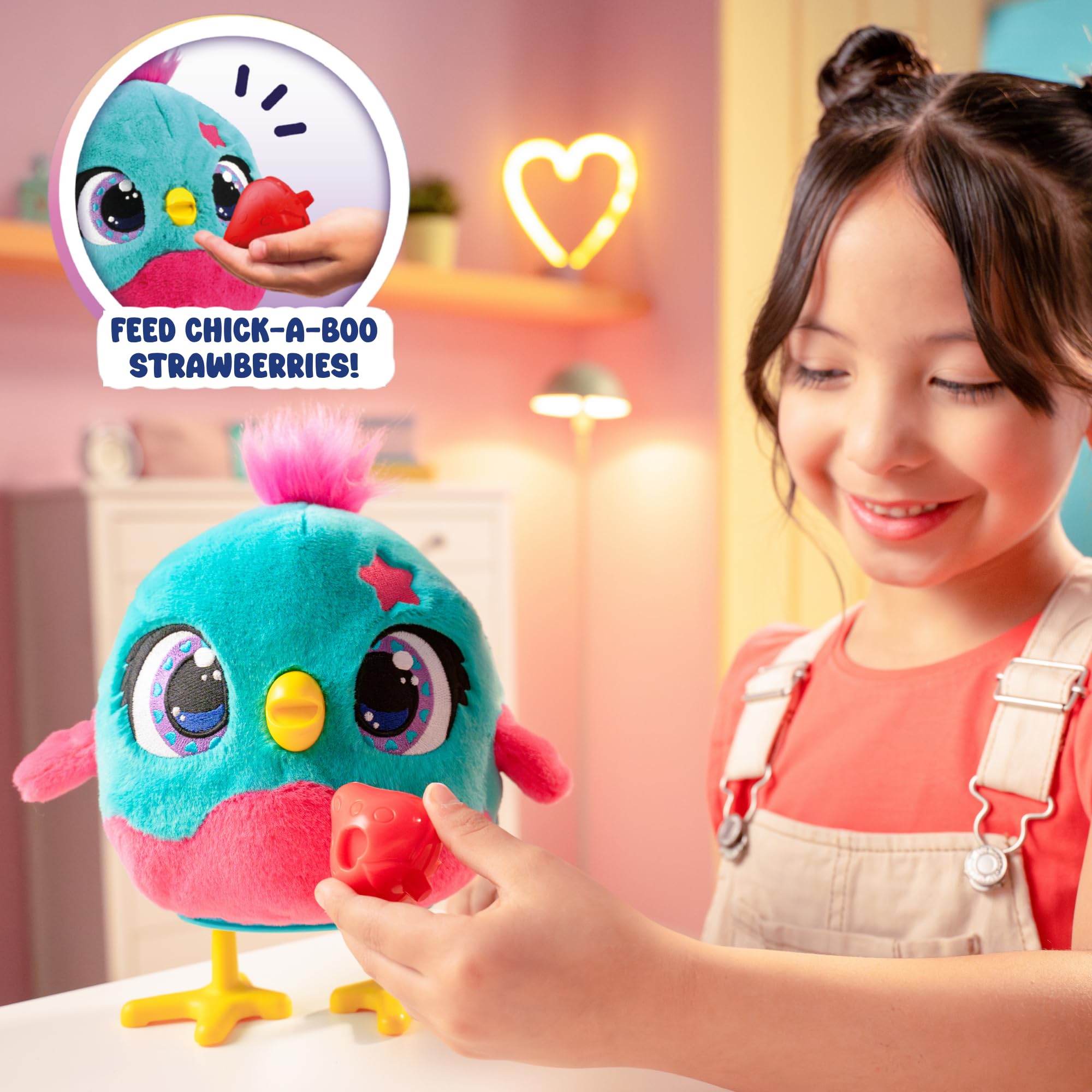 Chick-A-Boo Interactive Electronic Chicken Toy - Singing, Dancing & Egg-Laying Plush - Funtasy Family 7