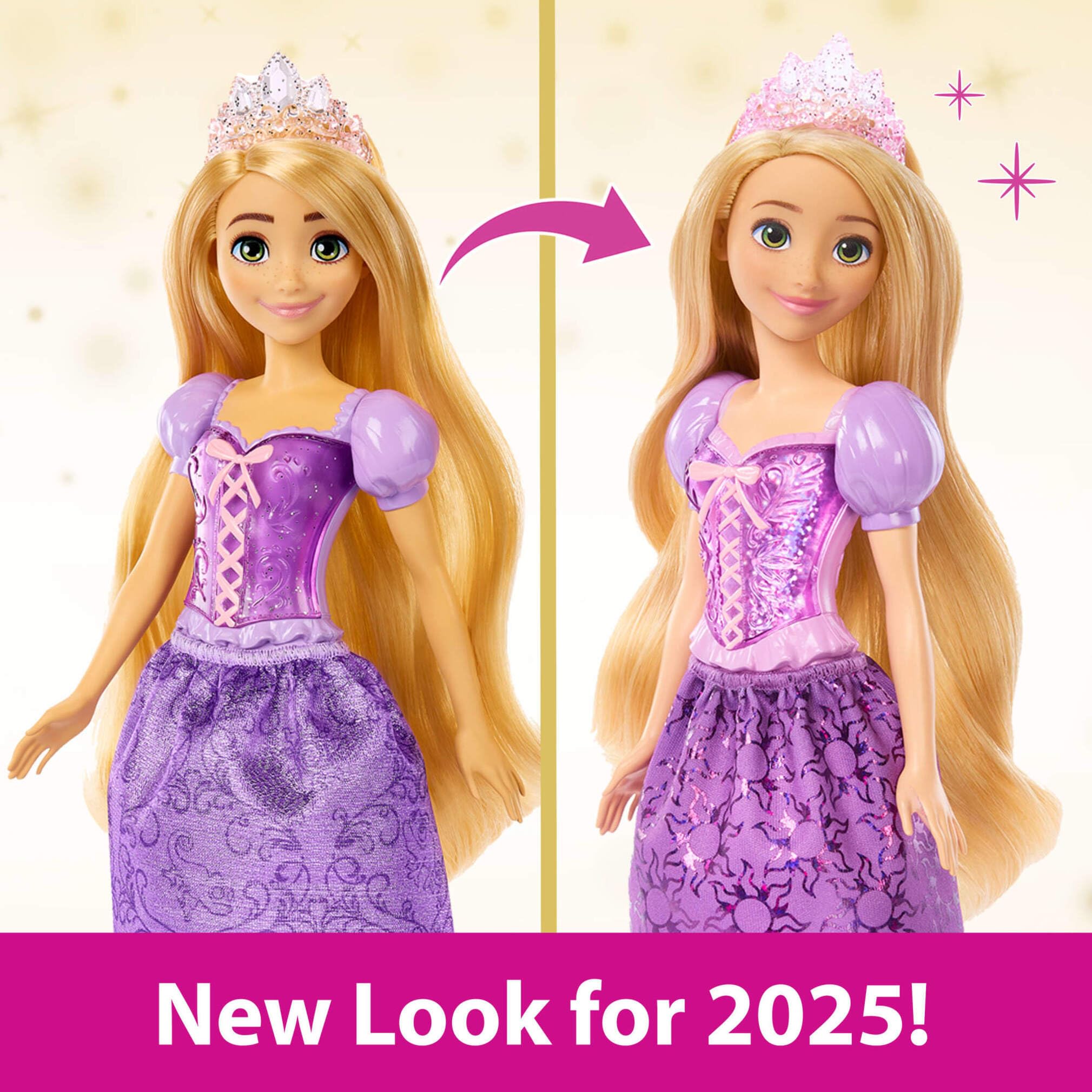 Disney Princess Rapunzel Posable Fashion Doll - Sparkling Movie-Inspired Outfit & Long Hair 7