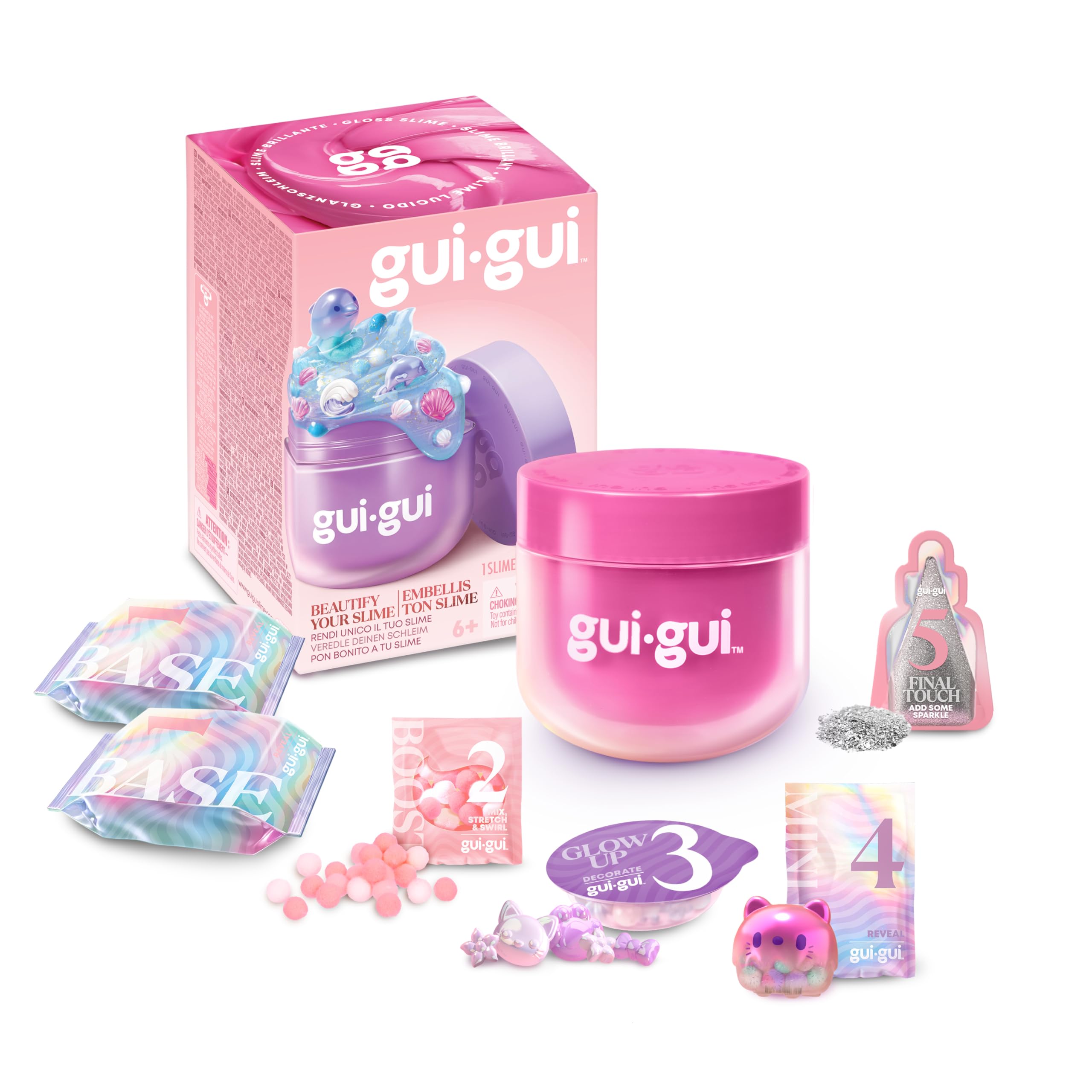 Gui Gui Cloud Slime - Create & Collect Scented Slime with 4 Textures (Gloss, Clear, Butter, Cloud) 8