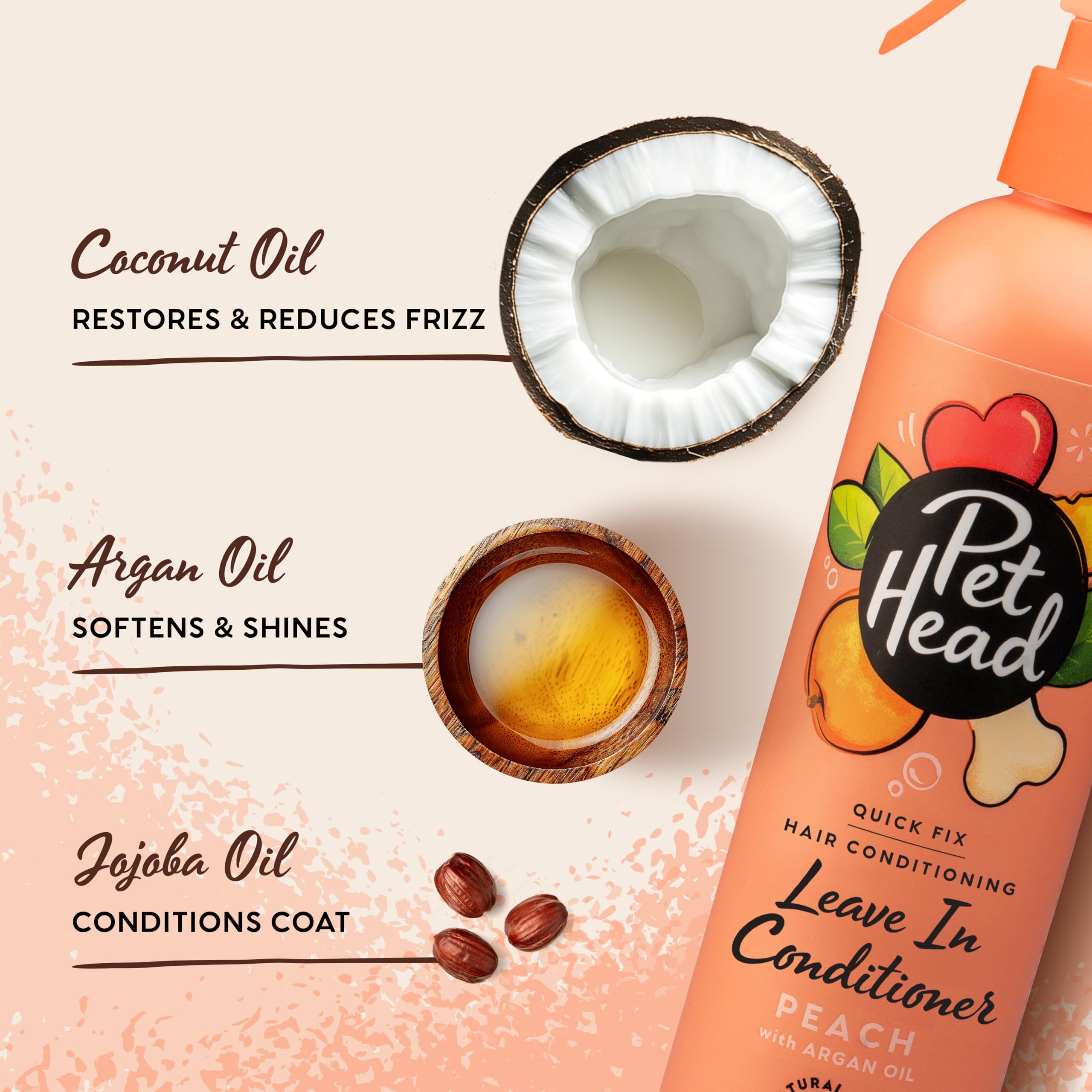 Pet Head Quick Fix Leave-In Conditioner Spray for Dogs - Peach Scent | 300 ml 3