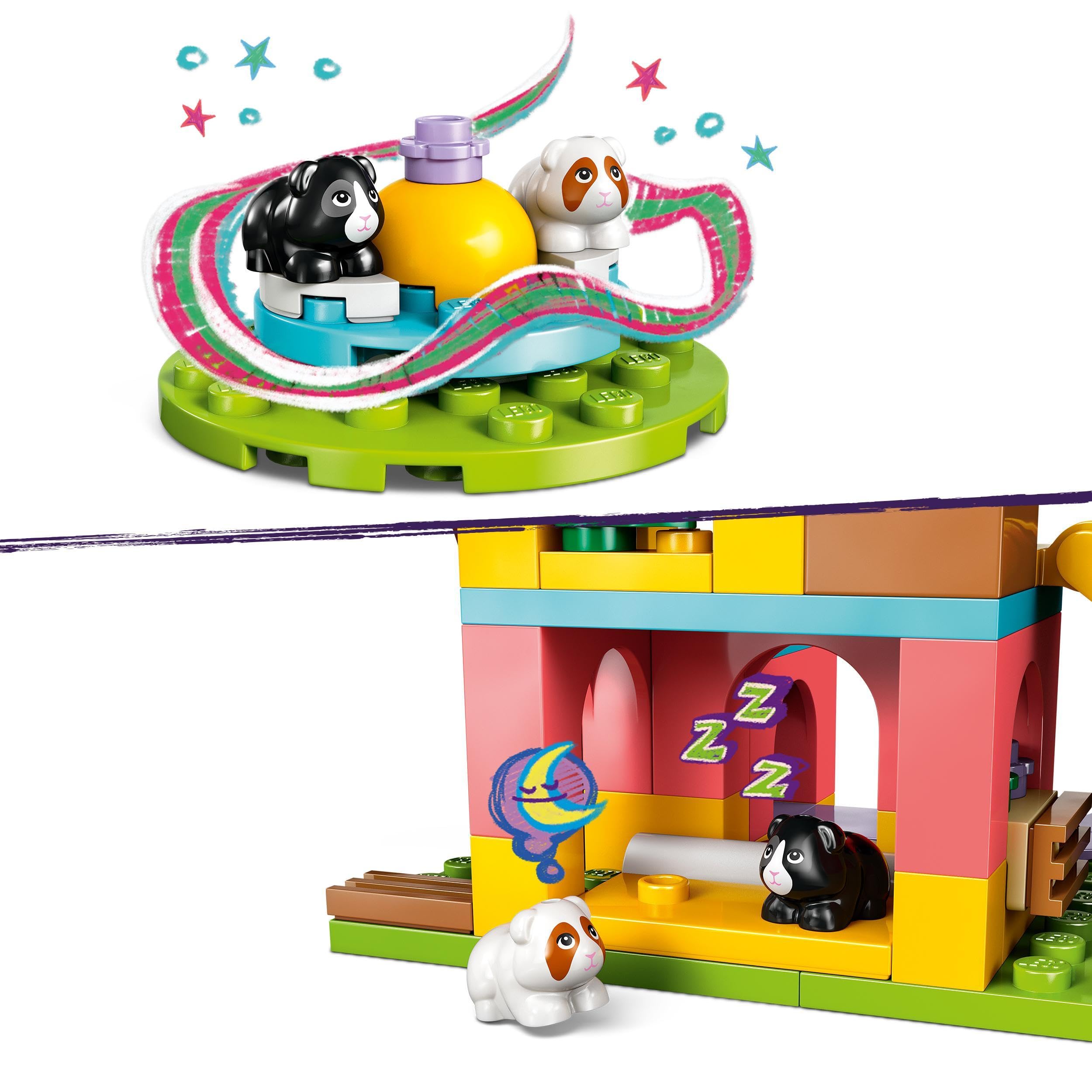 LEGO Friends Guinea Pig Playground Toy - 2 Mini Dolls, 2 Guinea Pig Figures, 86-Piece Building Set for Ages 5+ 5