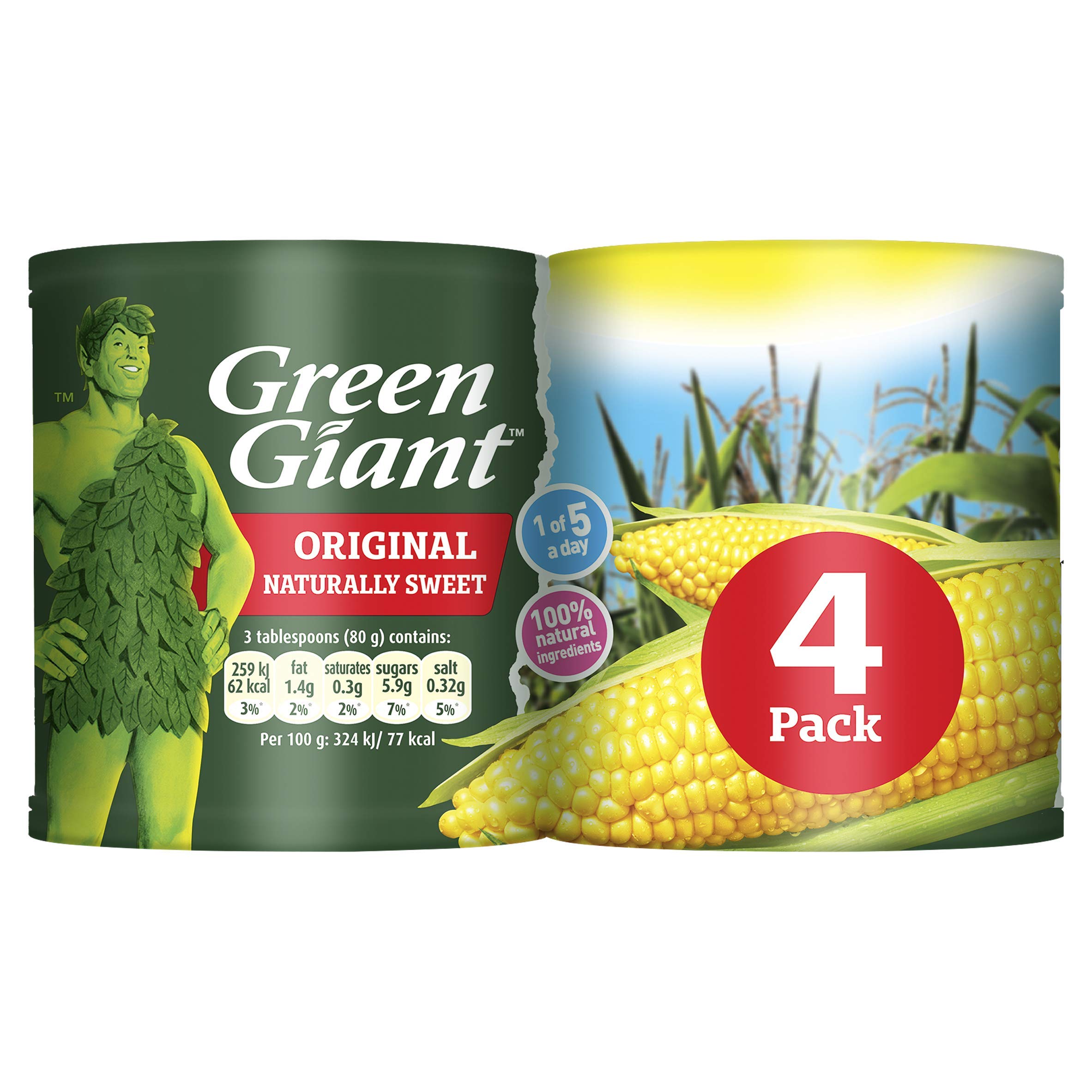 Green Giant Original Zuckermais 4x198g 3