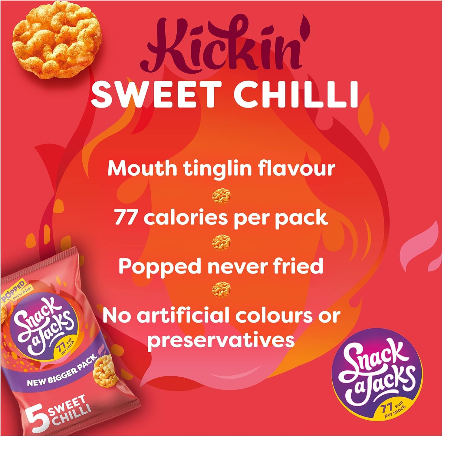 Snack a Jacks Crispy Sweet Chilli 5 X 19g 8