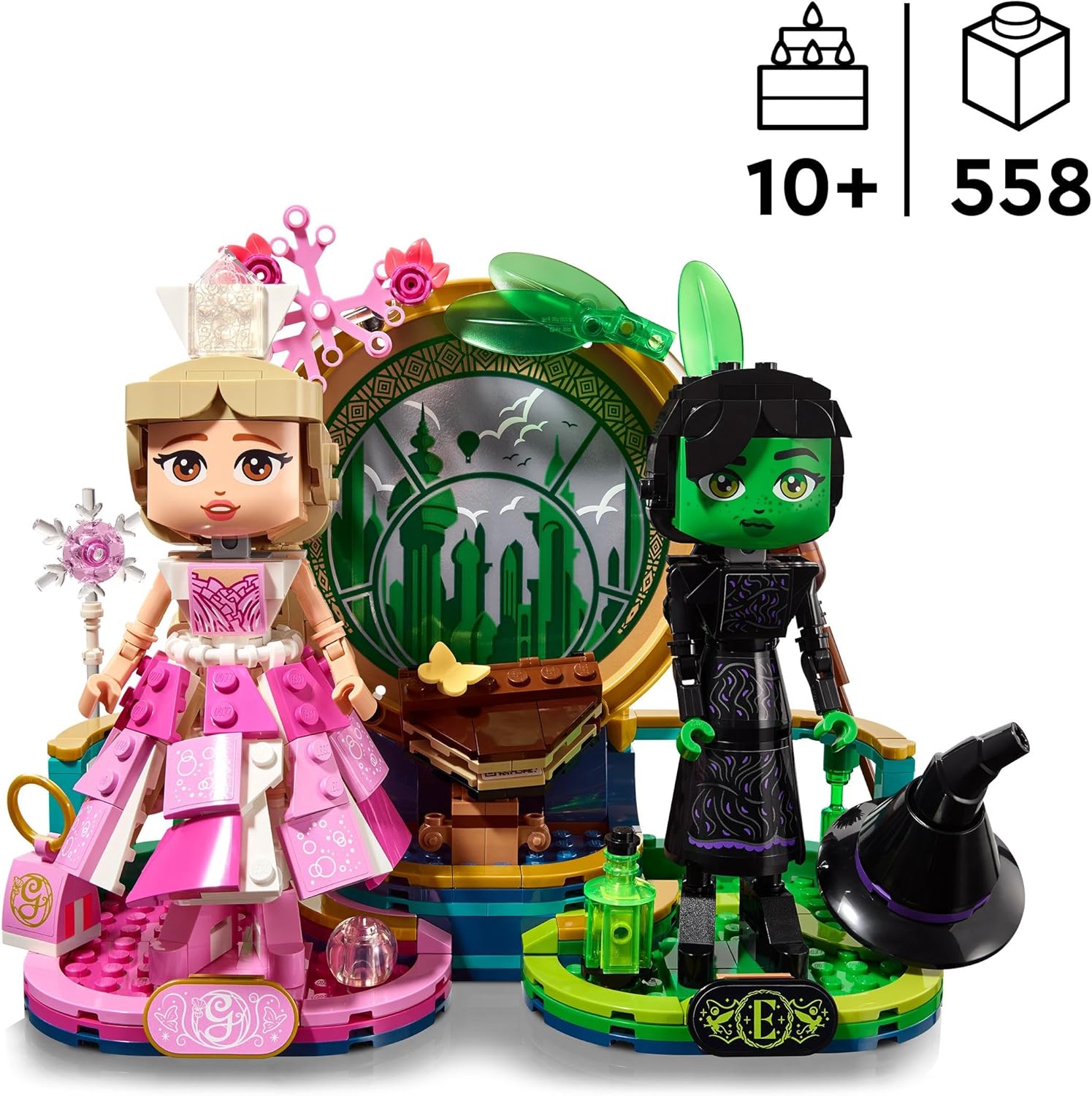 LEGO Wicked Elphaba & Glinda Figures 75682 - Building Set for 10+ Year Olds 4