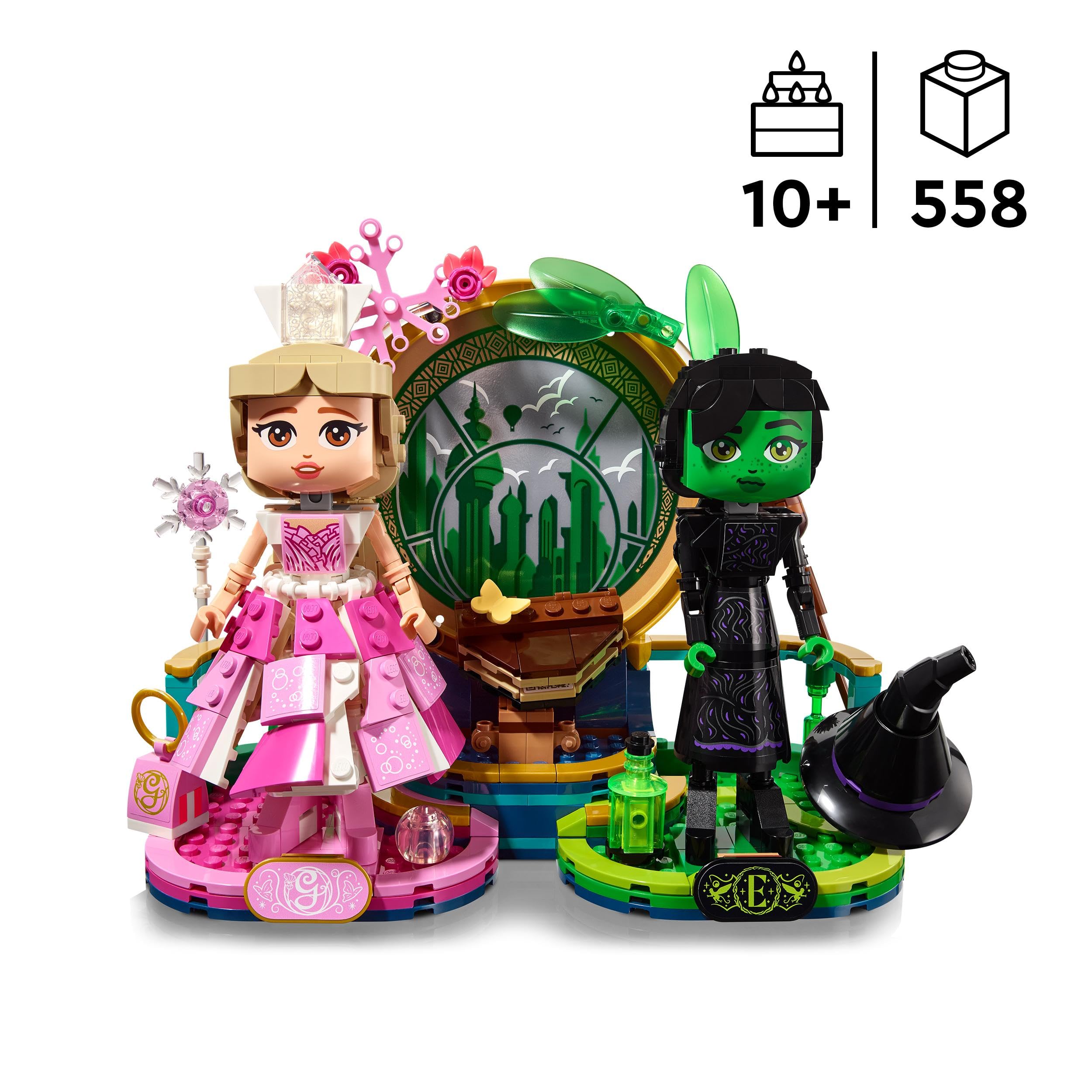 LEGO Wicked Elphaba & Glinda Figures 75682 - Building Set for 10+ Year Olds 9