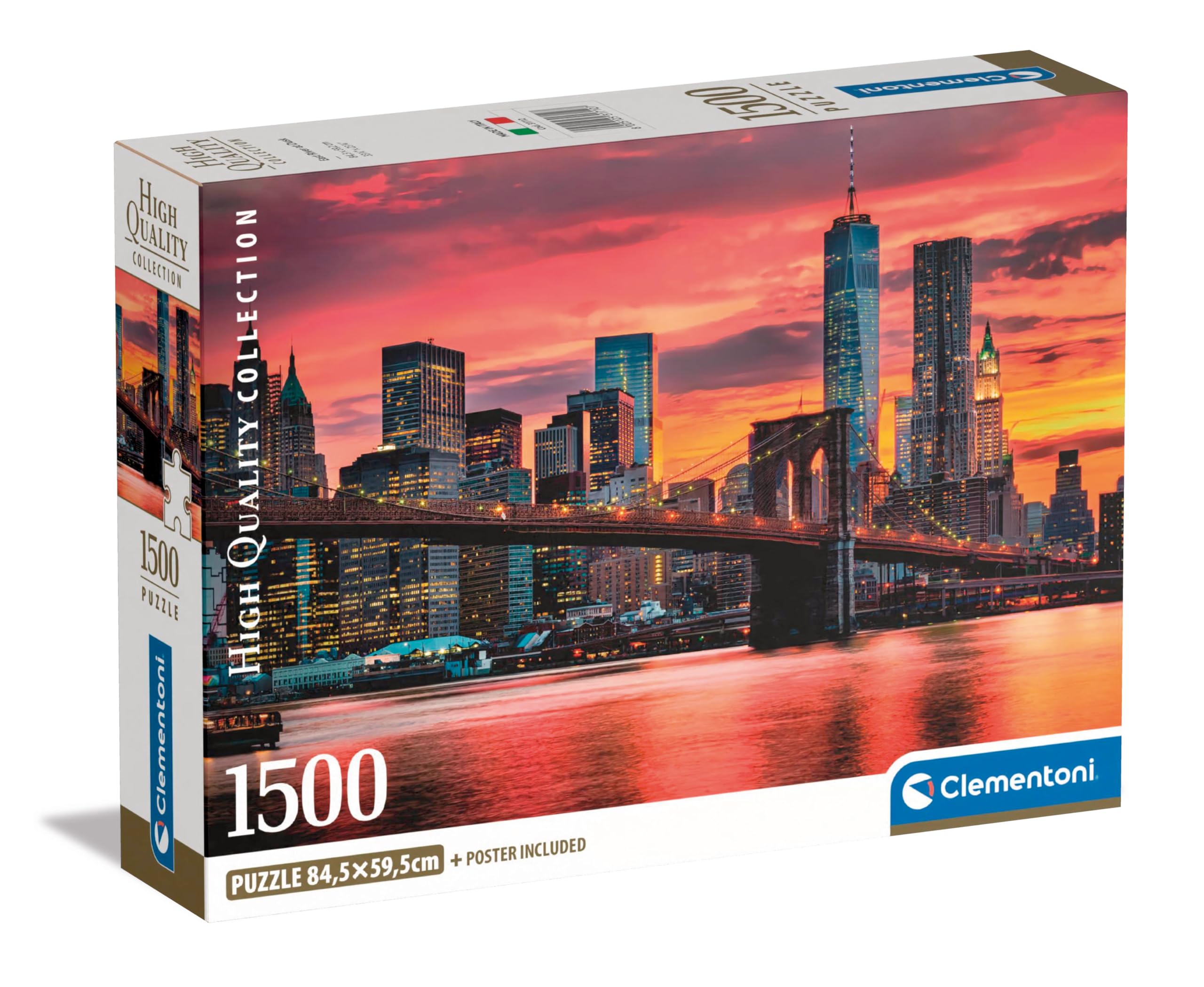 Clementoni Jigsaw Puzzle - East River At Dusk | 1500 Pieces | 59.2 x 84.3 cm