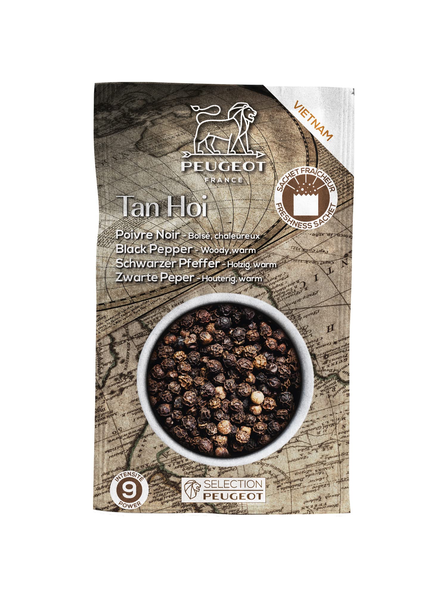 PEUGEOT Tan Hoi Black Peppercorns - Origin Vietnam - Spice Selection