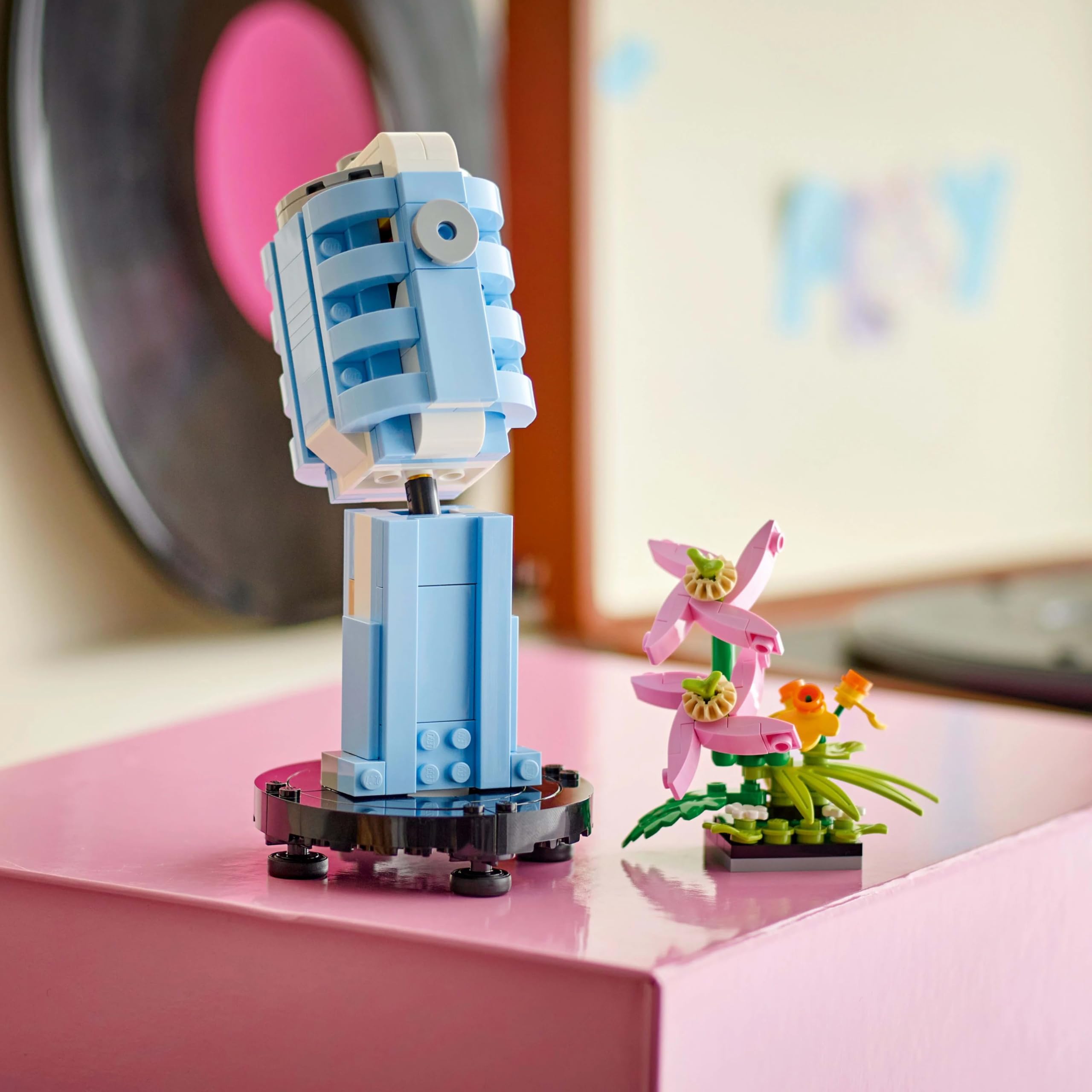 LEGO Creator 3in1 Record Player with Flowers Building Set - Rebuilds into Radio or Microphone, 366 Pieces 7