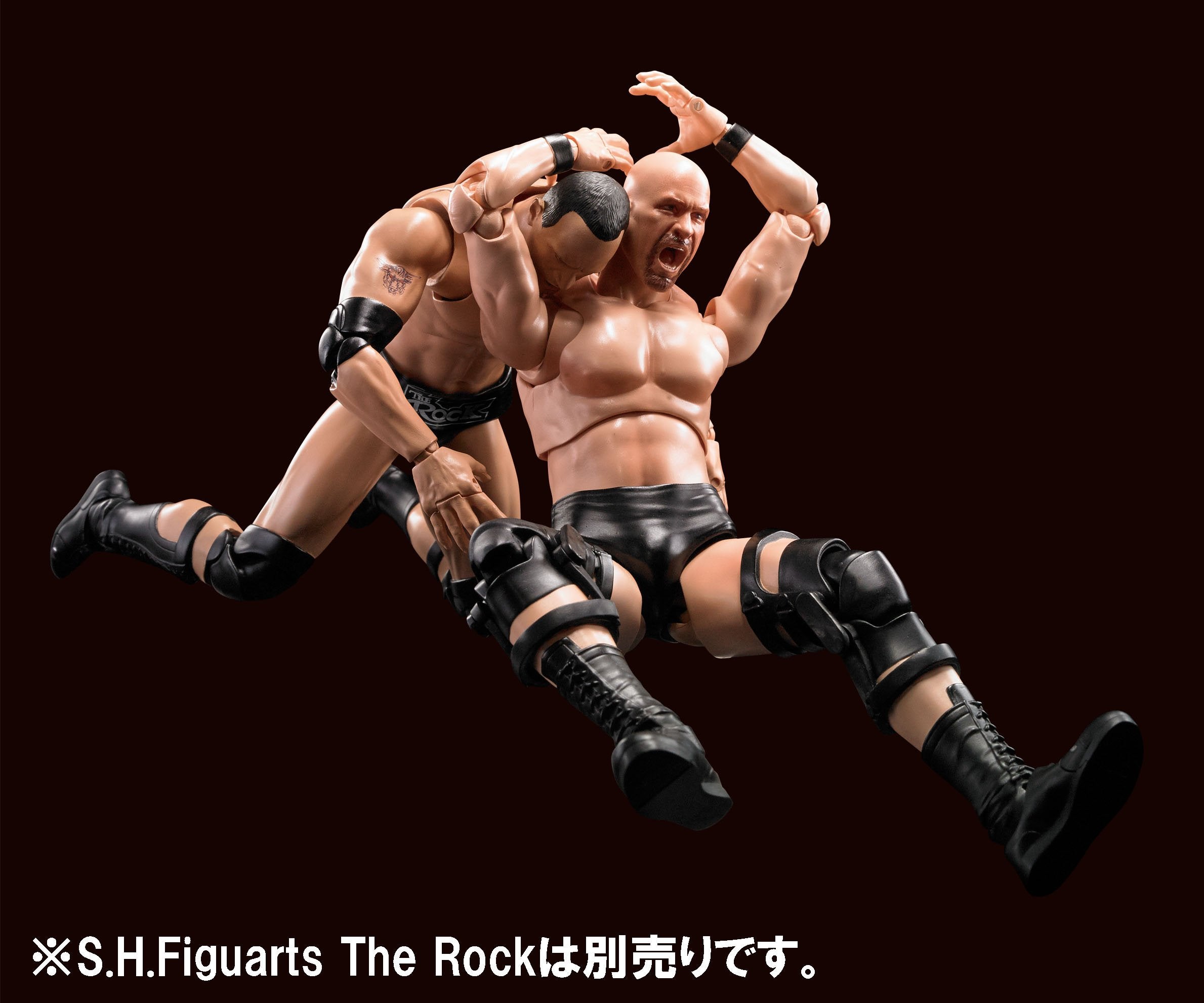 Tamashii Nations WWE Stone Cold Steve Austin SHFiguarts Actionfigur – vollbewegliches Sammlerstück für Kinder ab 14 Jahren 7