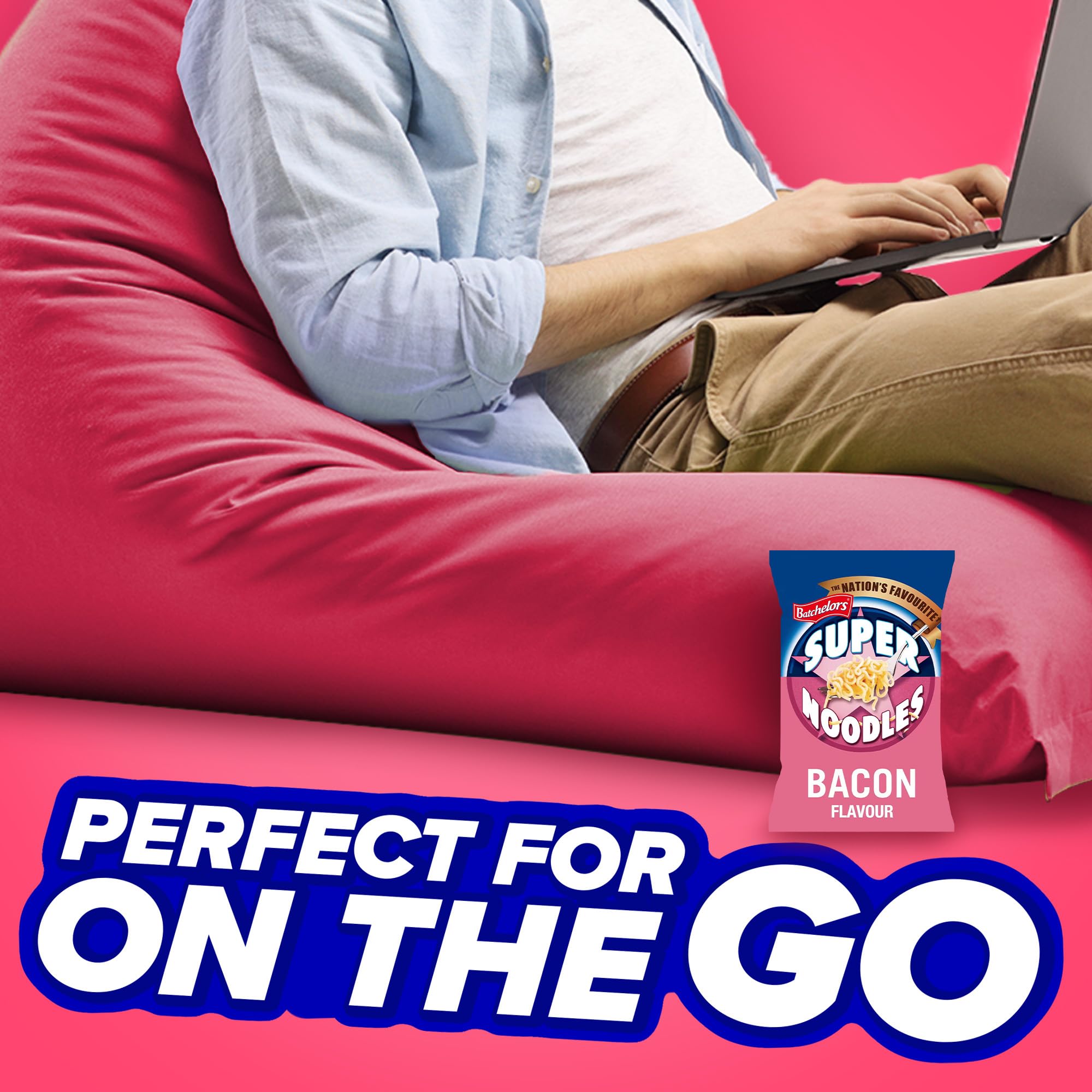 Batchelors Super Noodles Bacon Flavour Instant Snack 90g 11