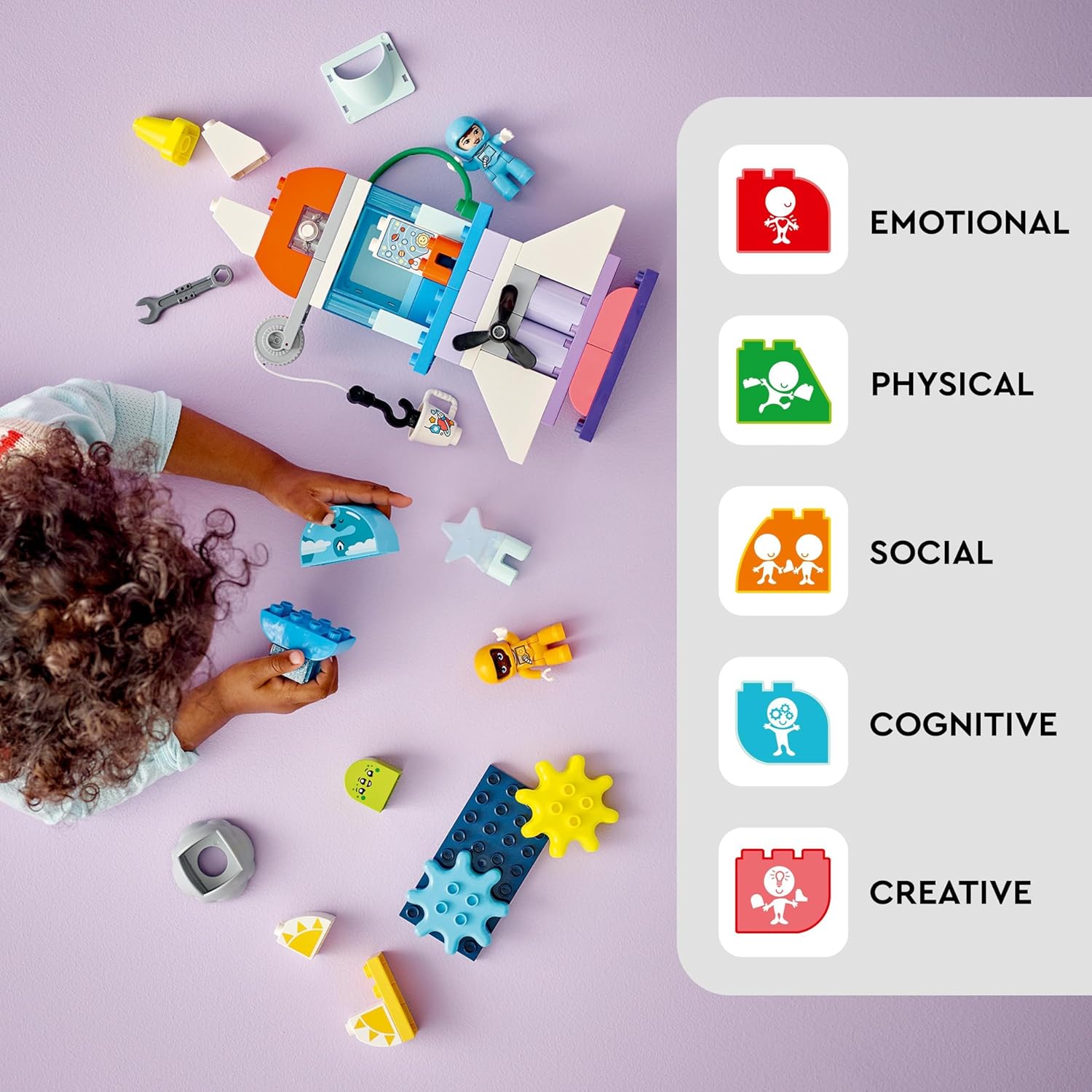 LEGO DUPLO 3in1 Space Shuttle Adventure - Rebuildable Rocket Toy for Ages 3+ 7