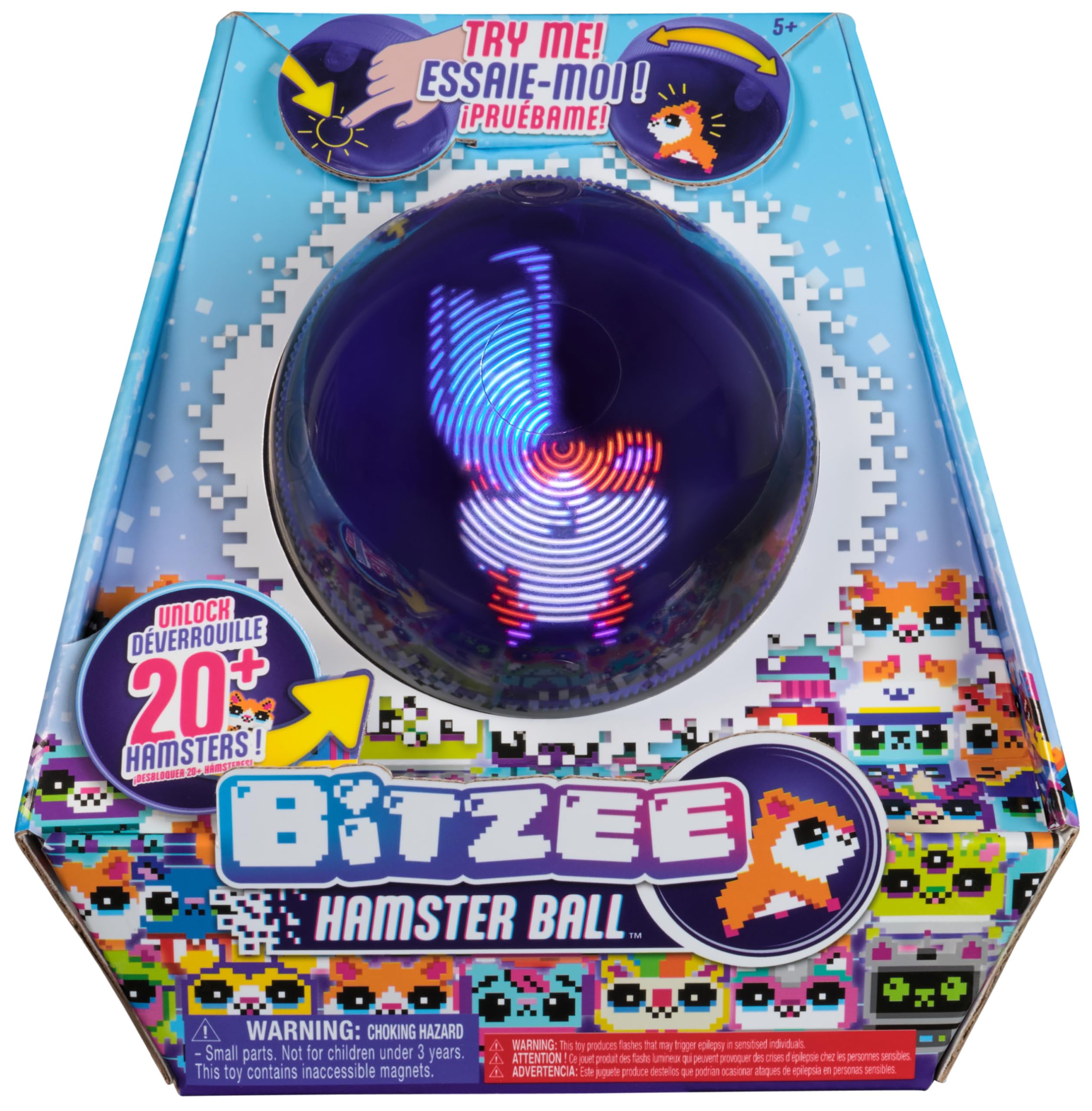 Bitzee, Hamster Ball Interactive Toy, Rolls and Reacts to Touch, Digital Pe 6