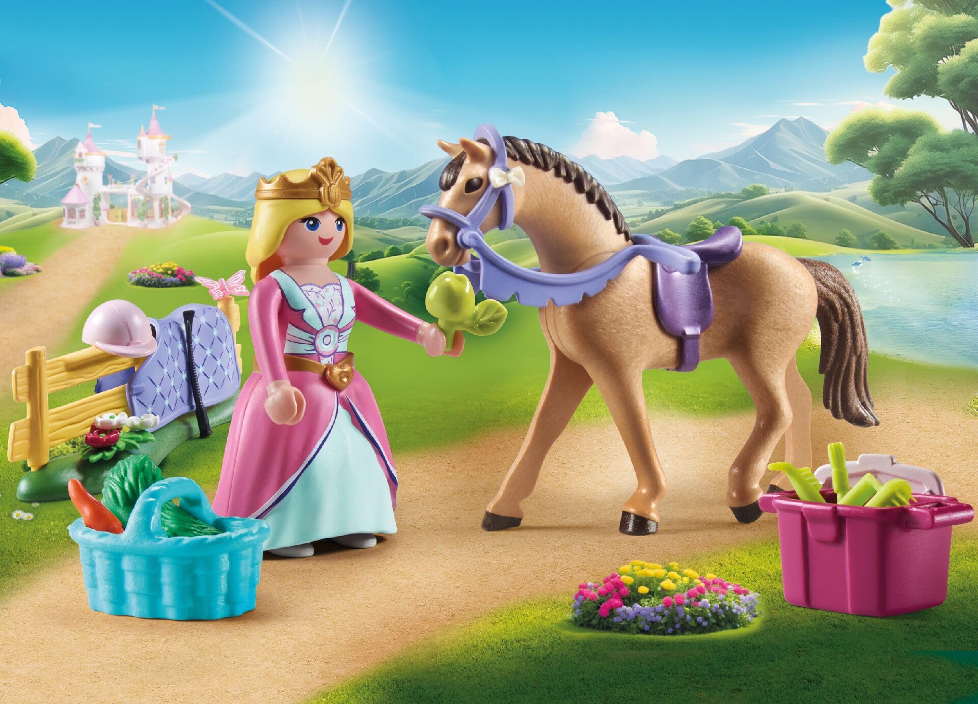 Playmobil Princess Magic - Princess with Horse Playset for Kids 4+ 3