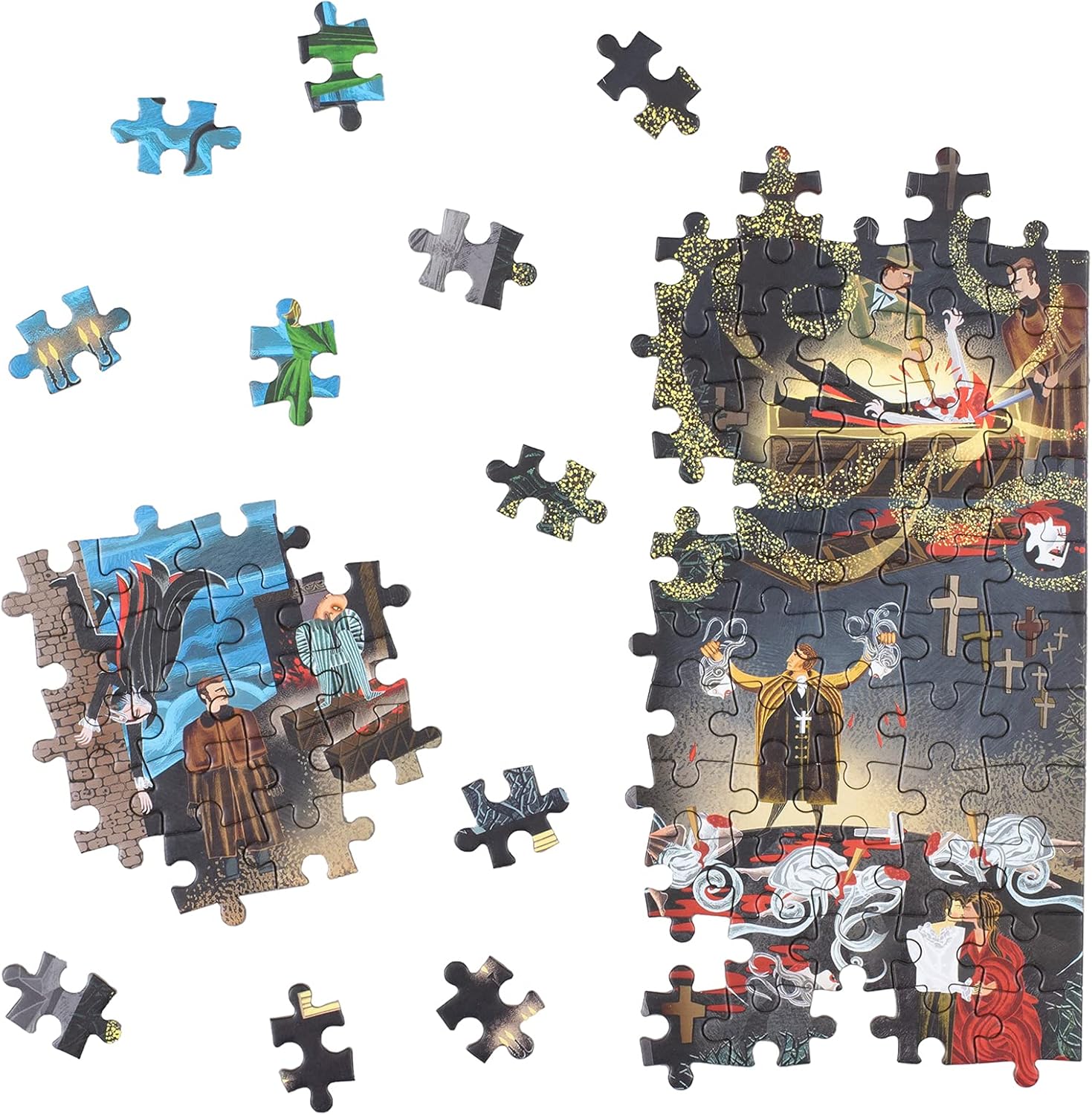 The World of Dracula Puzzle - 1,000-Piece Gothic Jigsaw by Adam Simpson 6
