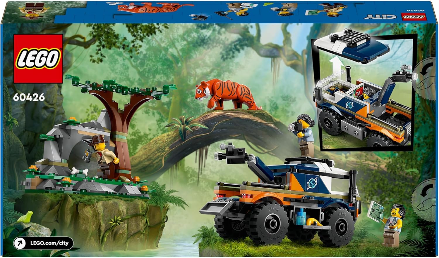LEGO City Jungle Explorer Off-Road Truck Building Set - 314-Piece Playset for Ages 6+ 5