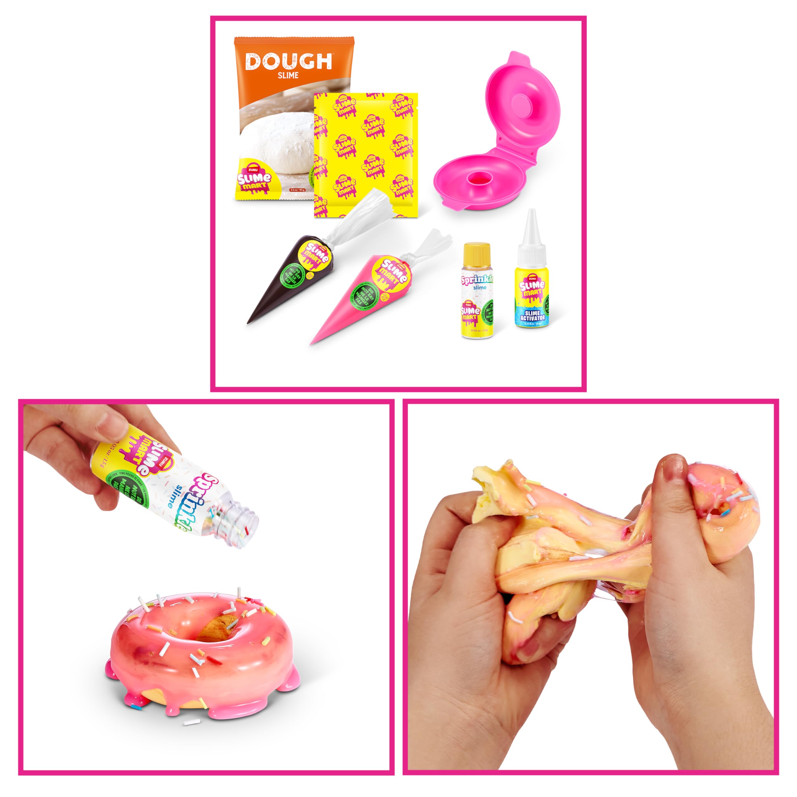Slime Mart Small Bag by ZURU - Donut Slime Compound for Kids, Arts & Crafts Sensory Play 4