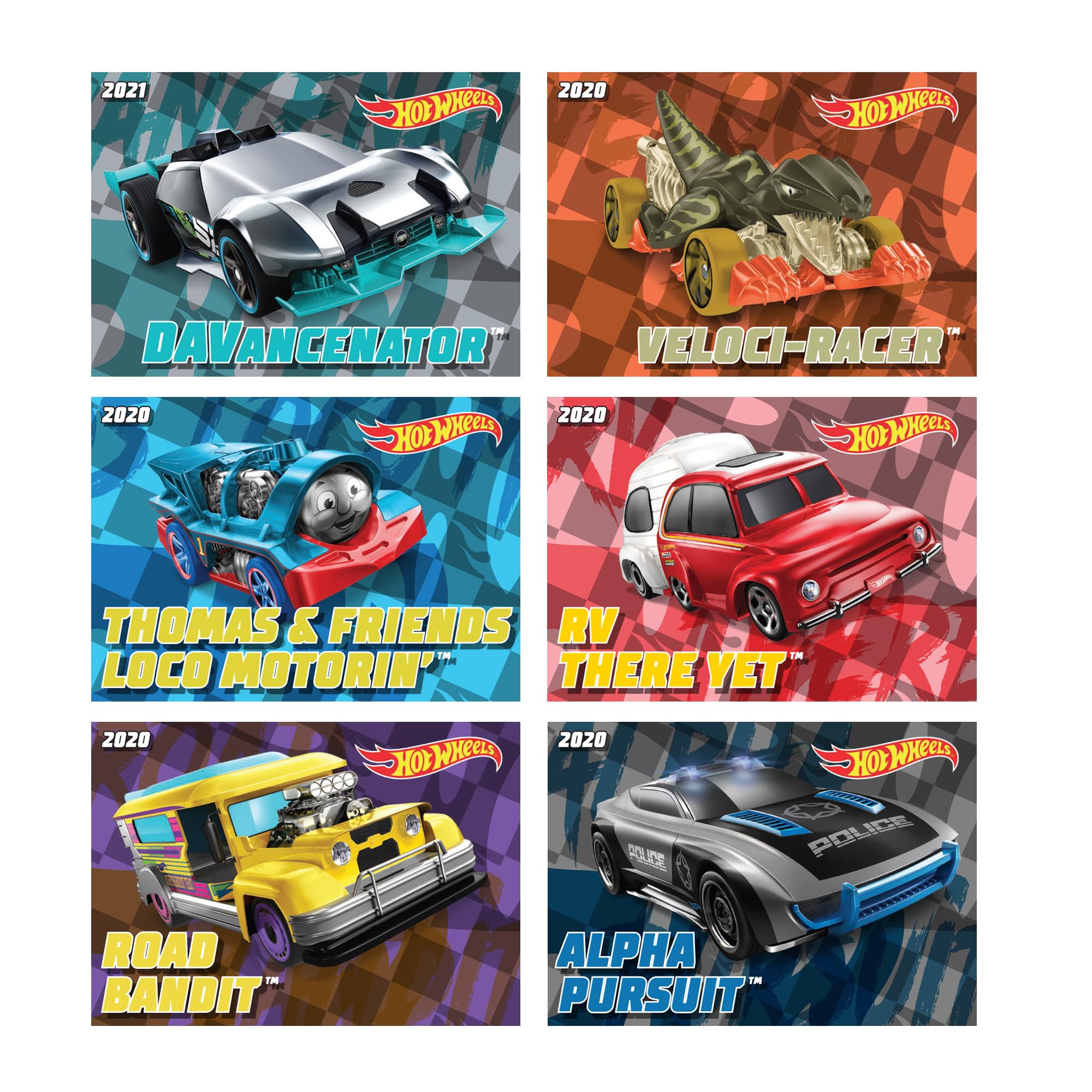 Panini Hot Wheels On The Road Trading Card Collection - Starter Pack 7