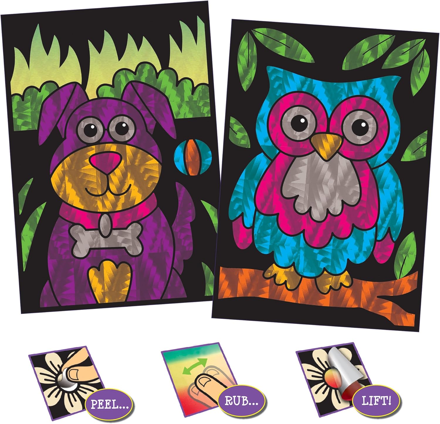 Galt Fab Folienkunst-Set – Glitzernde Bastelaktivität für Kinder ab 6 Jahren 4