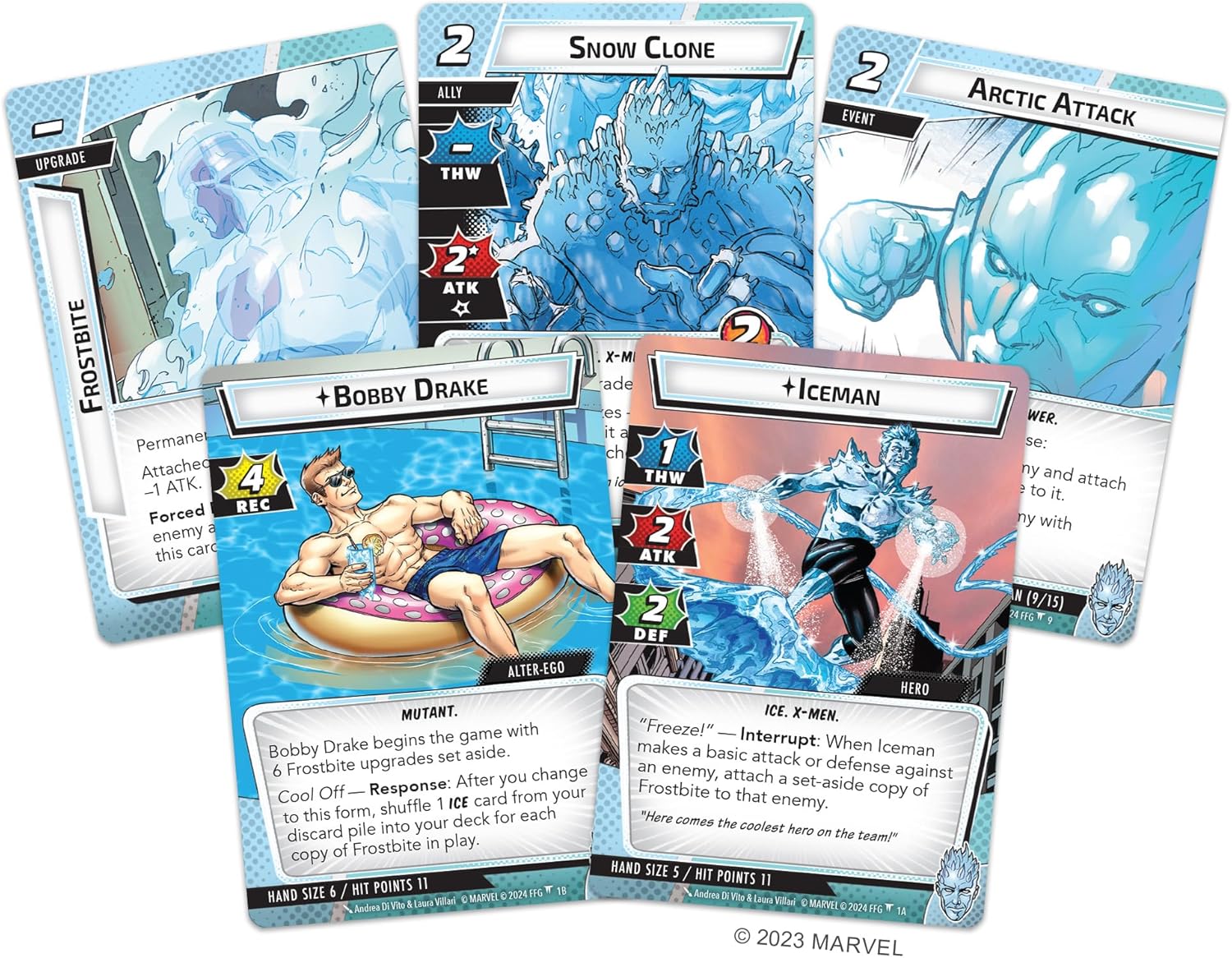 Fantasy Flight Games Marvel Champions Das Kartenspiel Iceman Hero Pack 4