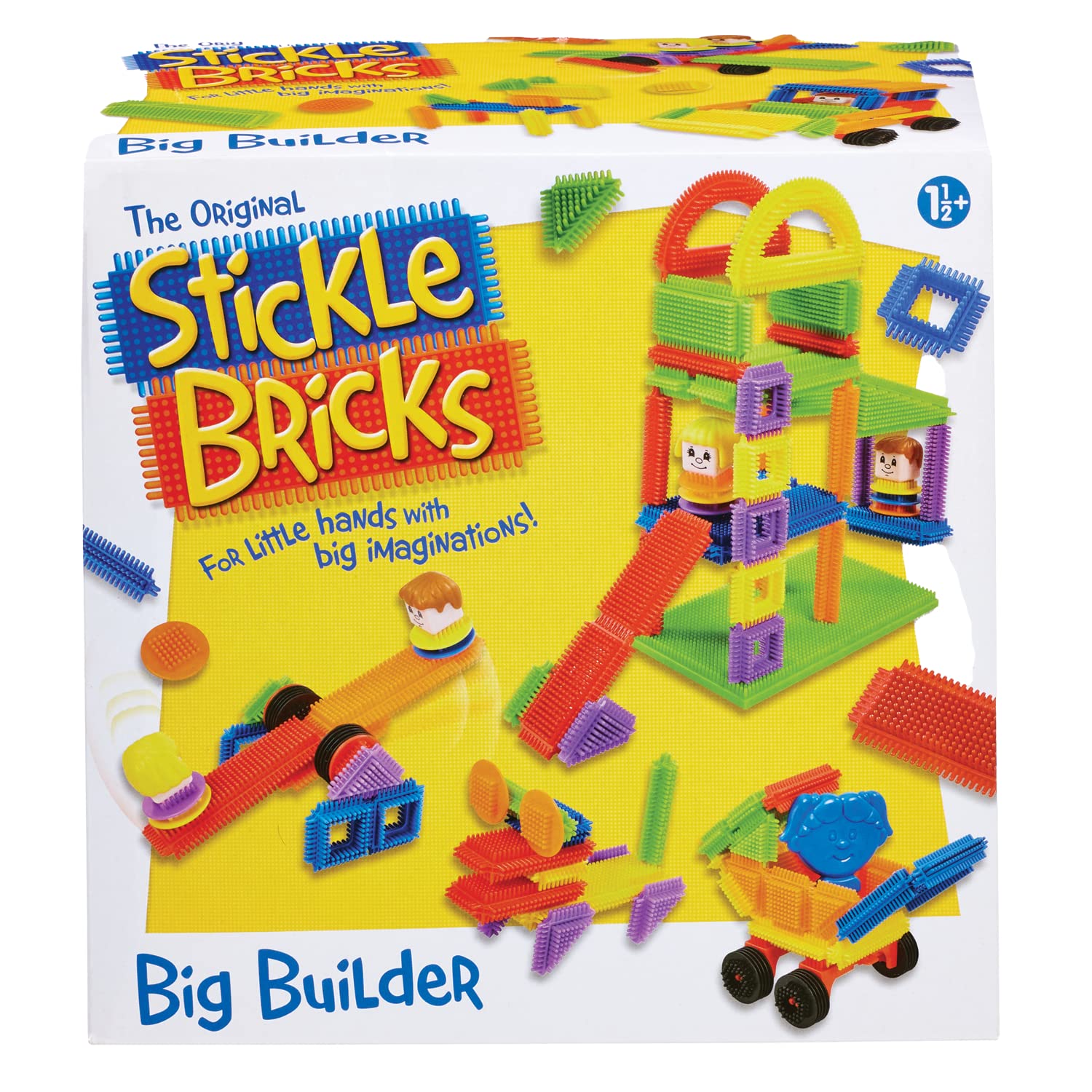 Stickle Bricks Big Builder Construction Set - Over 125 Pieces for Toddlers 18 Months+ 7