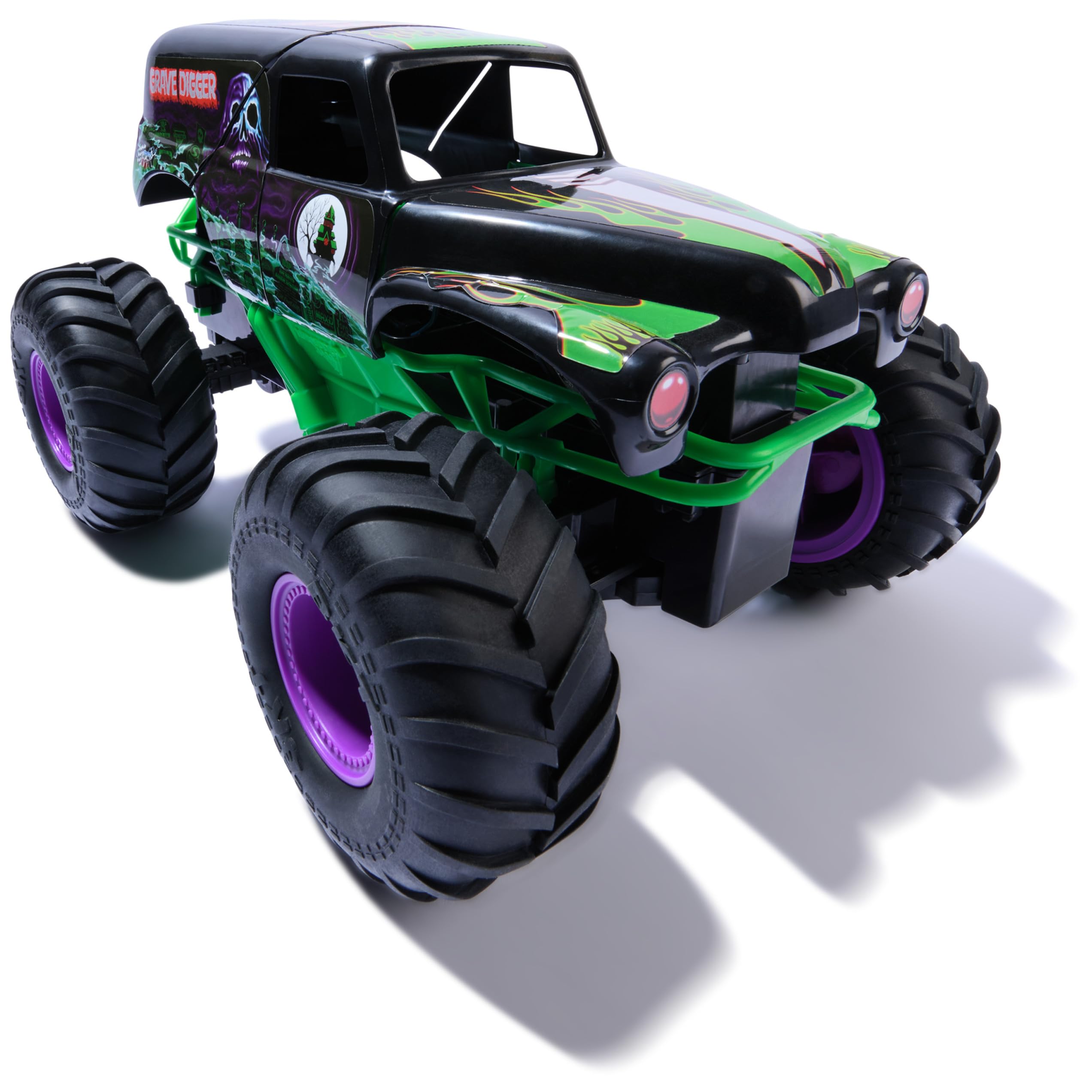 Smash & Bash Grave Digger Remote Control Monster Truck - 1:15 Scale RC Vehicle for Kids 4-14 3