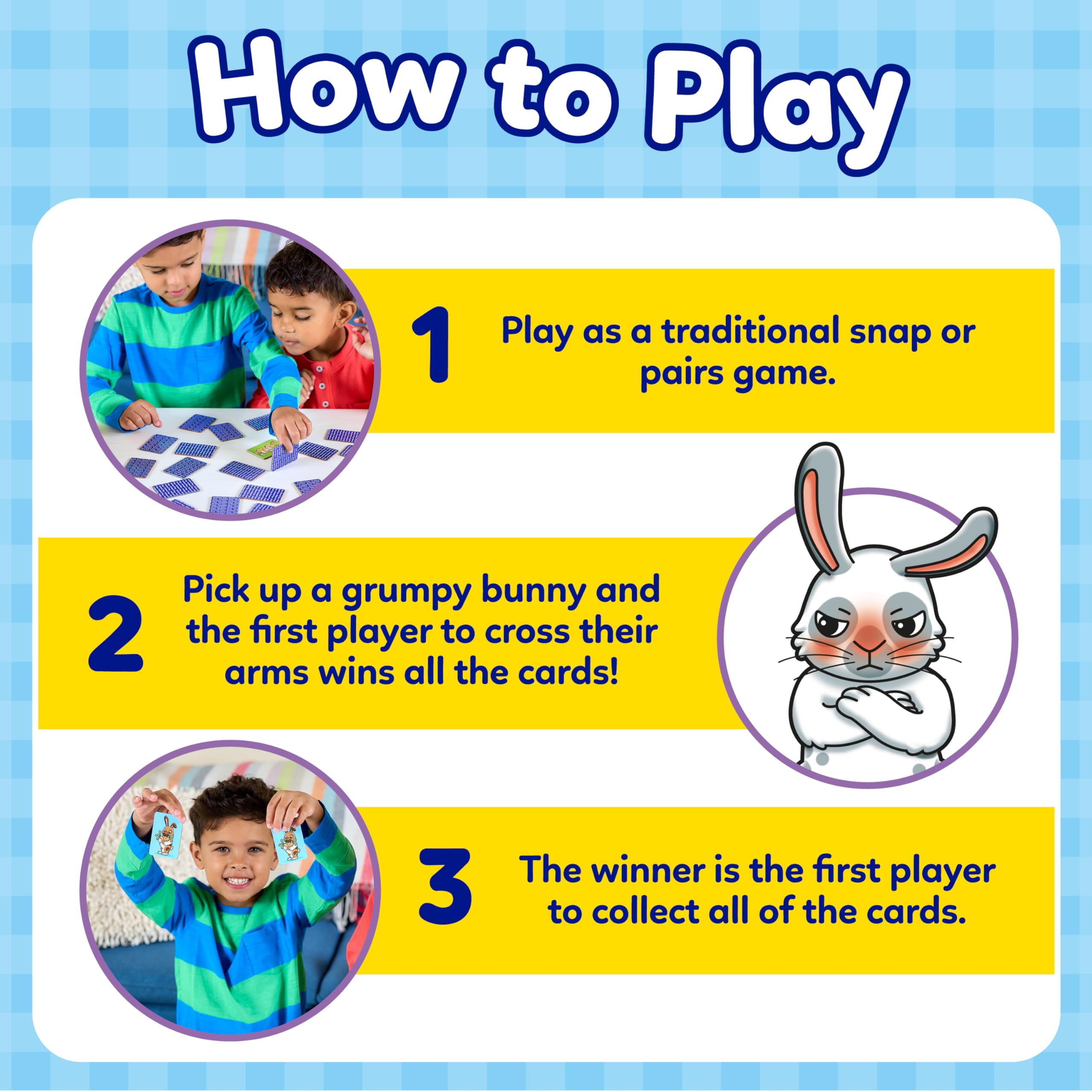 Orchard Toys Hot Cross Bunnies Snap and Pairs Mini Card Game for Kids 4