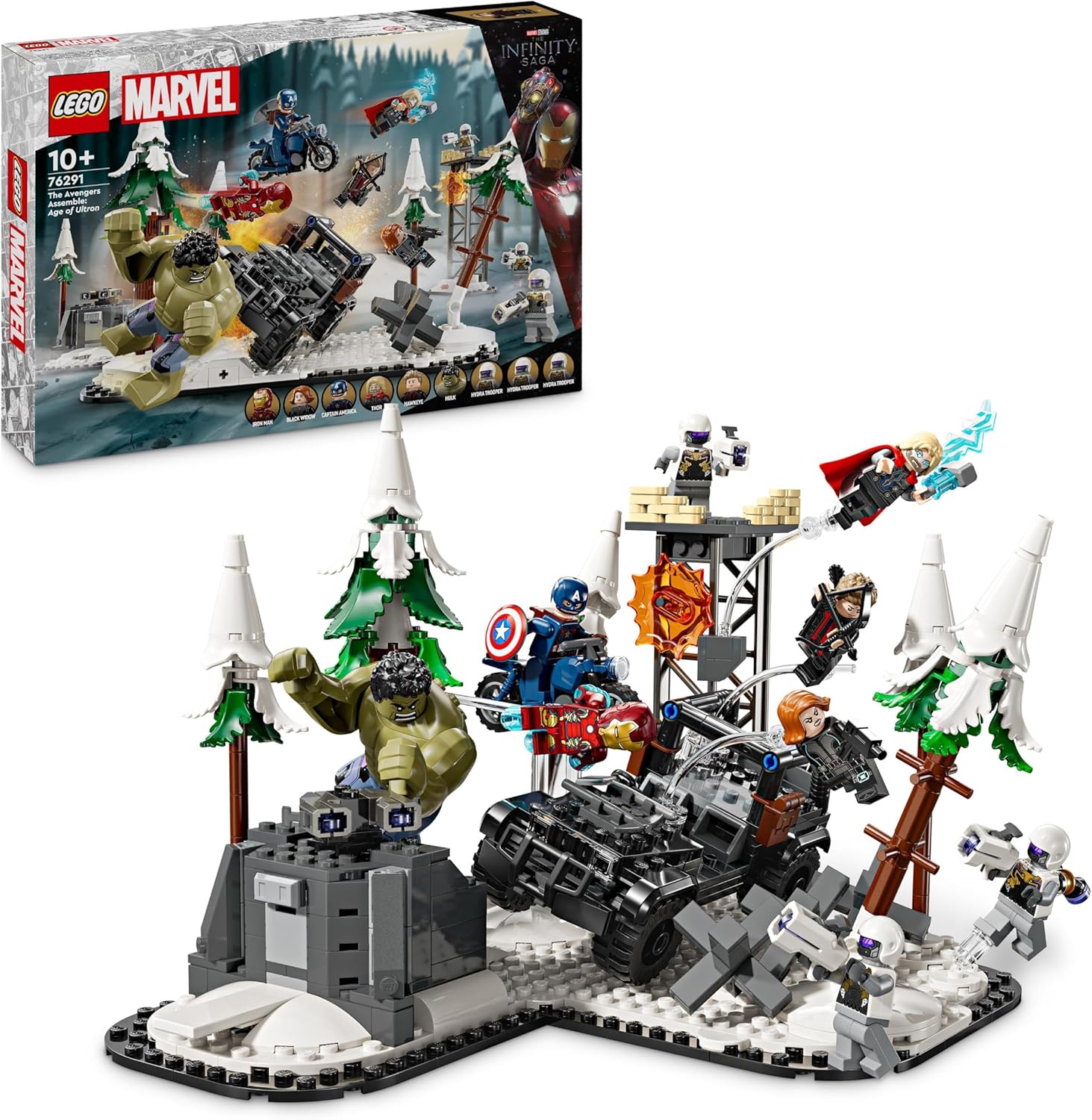 LEGO Marvel The Avengers Assemble: Age of Ultron - 613-Piece Buildable Super Hero Playset for Ages 10+