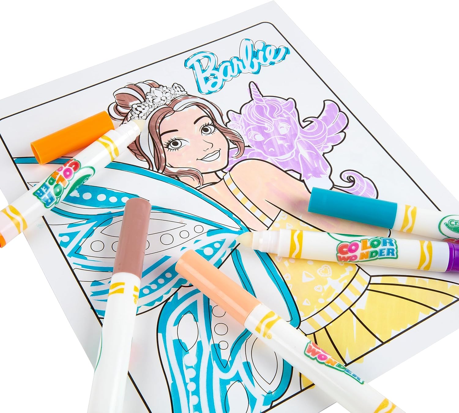 Crayola Color Wonder Barbie Coloring Kit - Mess-Free Coloring for Kids Ages 3+ 3