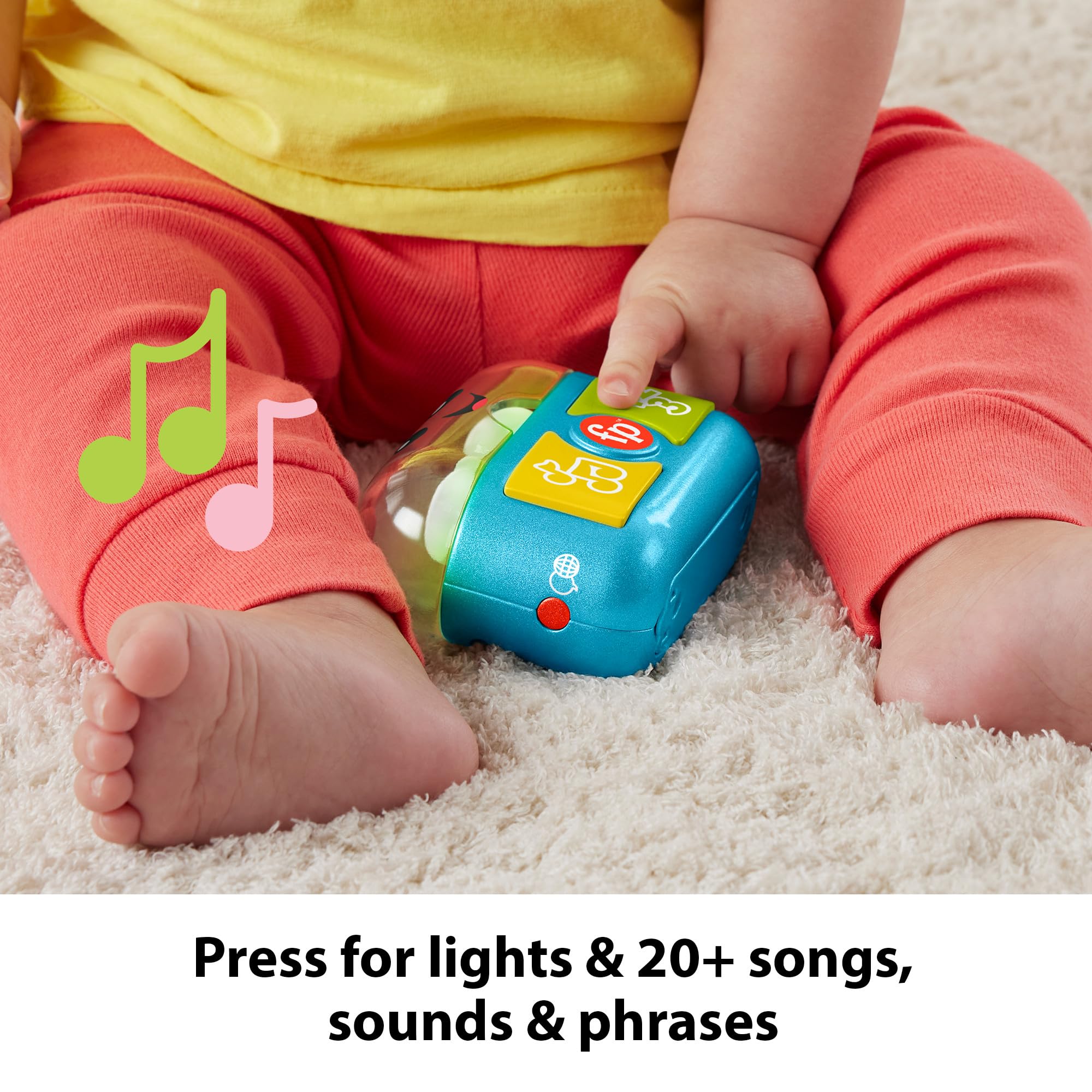 Fisher-Price Laugh & Learn Play Along Ear Buds - Interactive Musical Toy for Babies & Toddlers 5