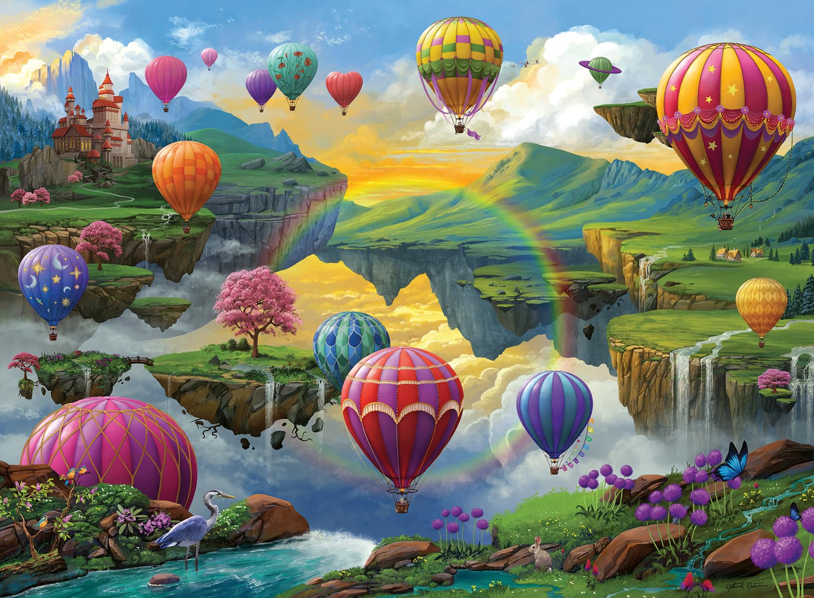 Ravensburger Air Balloon Valley 500-Piece Jigsaw Puzzle for Adults & Kids 10+