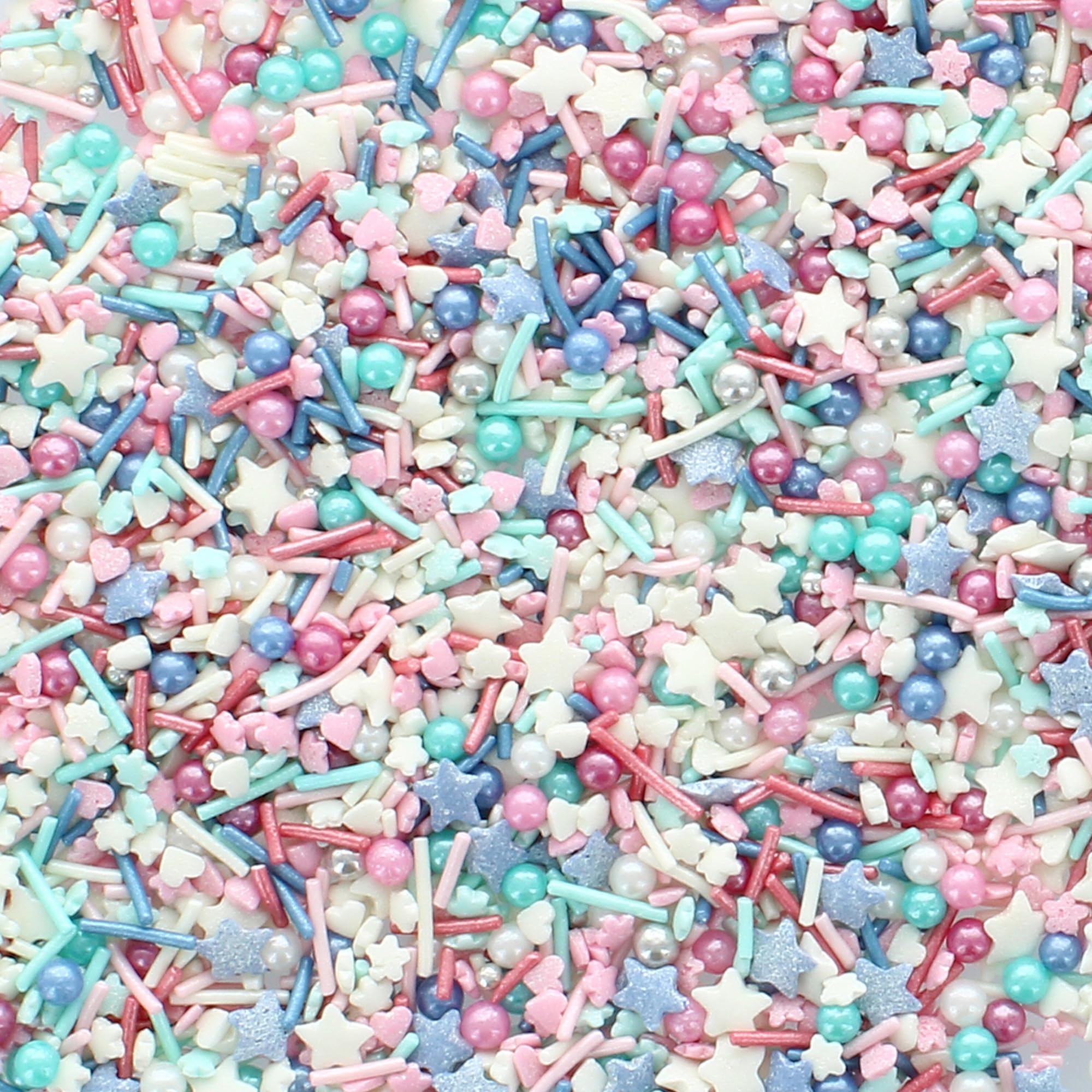 Baked With Love Party Fun Sprinkles - Blue, Pink & White Sugar Mix | 90g Resealable Bottle 4