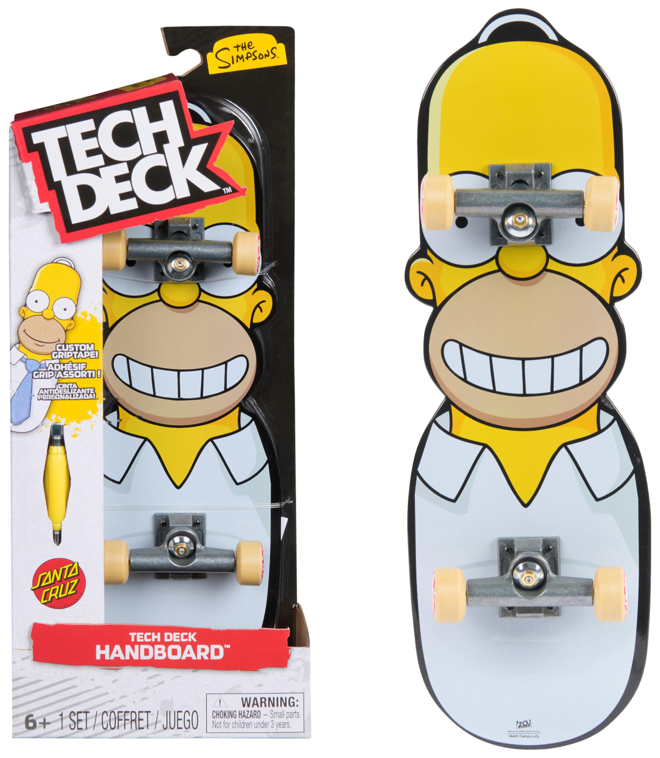 Tech Deck The Simpsons Handboard - Authentic Mini Skateboard for Kids 6+