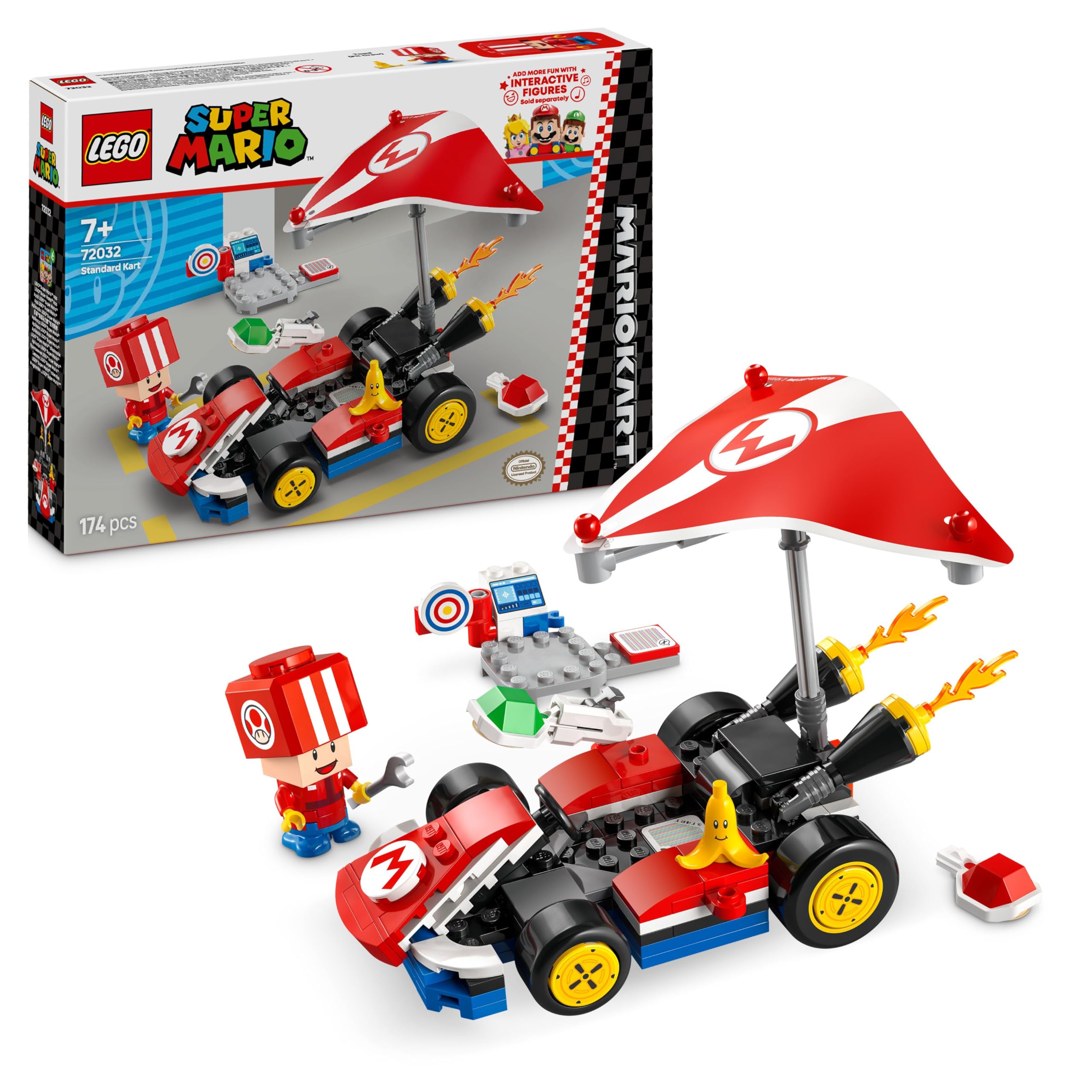LEGO Super Mario: Mario Kart – Standard Kart Playset for Kids 7+