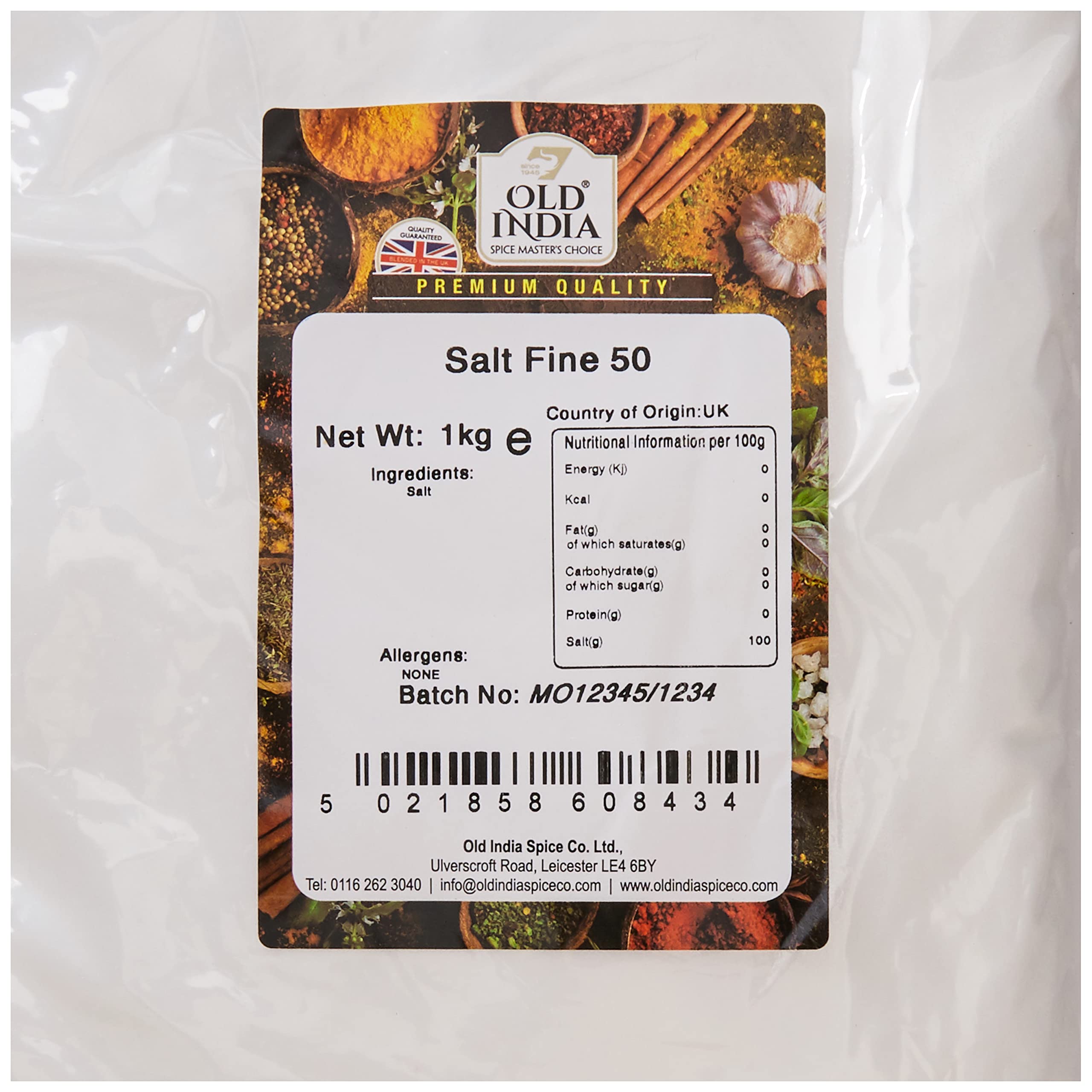 Old India Feines Salz 1kg - Reines Natursalz zum Kochen 3