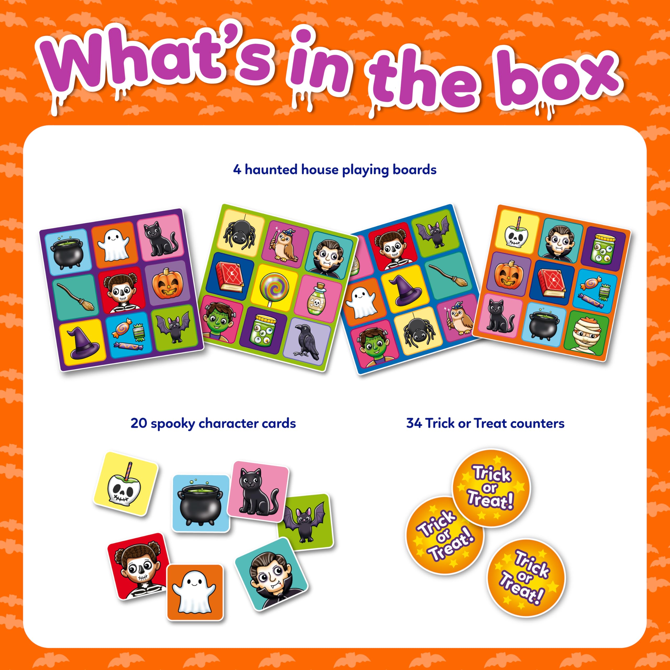 Orchard Toys Halloween Bingo – Kompaktes Reisebrettspiel für Kinder 5