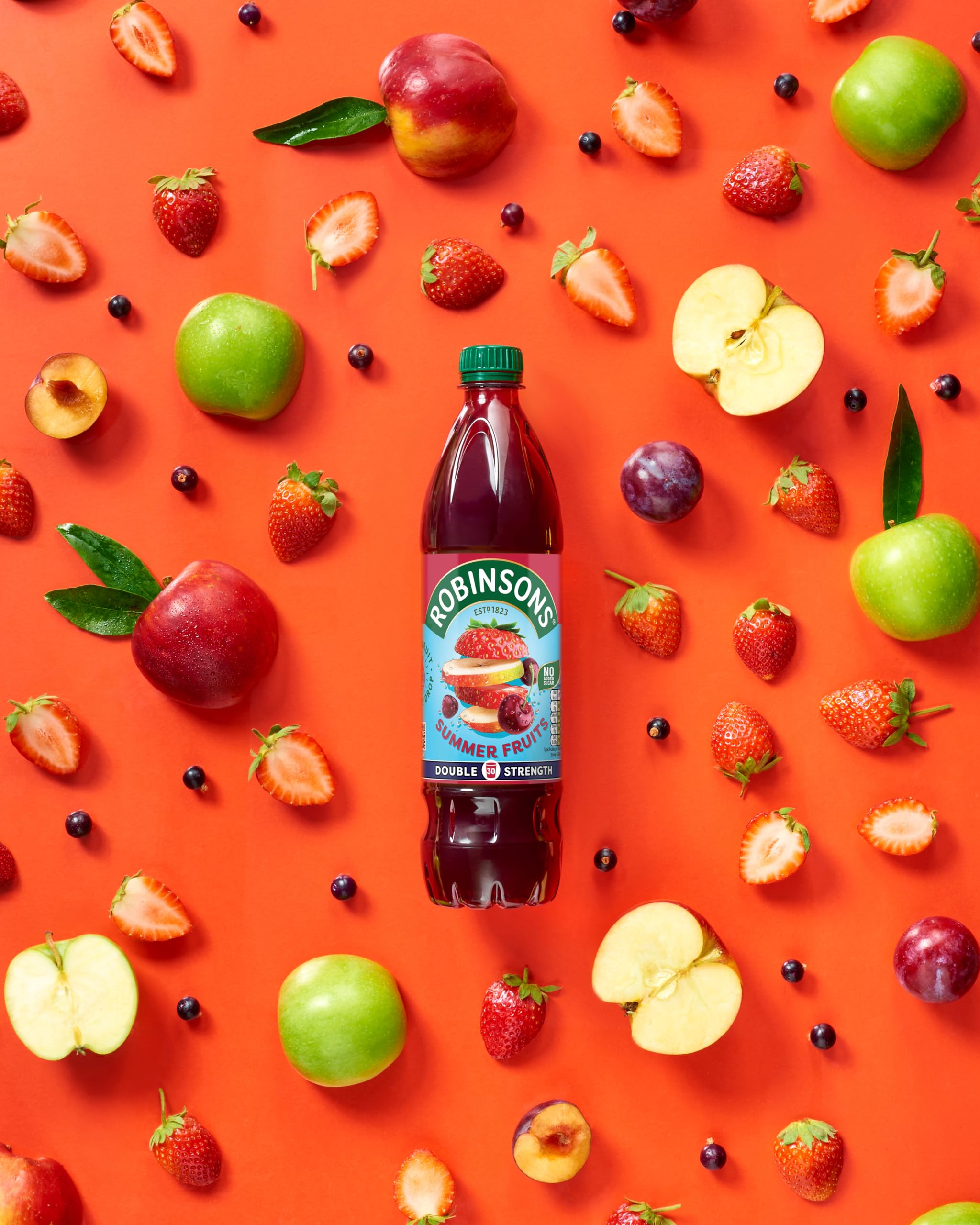 Robinsons Fruit Squash - Low Calorie - Double Strength - Summer Fruits 750ml 6