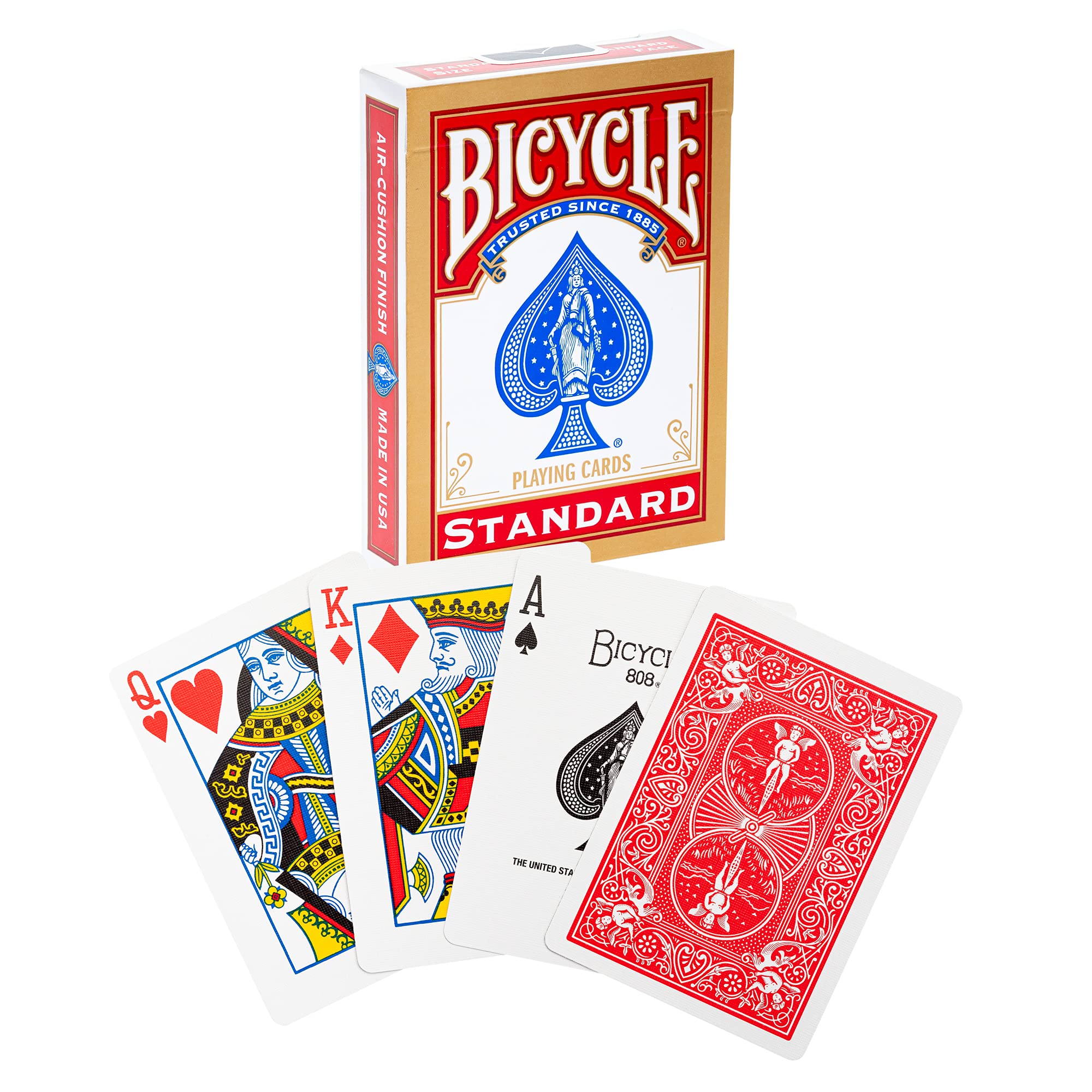Bicycle Gold Standard Playing Cards - Trusted Since 1885 | Air-Cushion Finish | 1 Deck