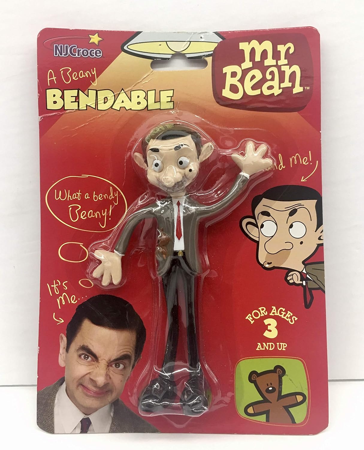 TY Mr Bean - Bendable Retro Action Figure for Kids 3+ 4